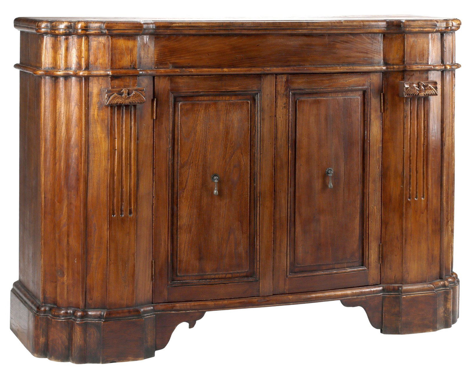 RENAISSANCE STYLE CARVED WALNUT 2-DOOR CREDENZA / SIDEBOARD (1 of 6)