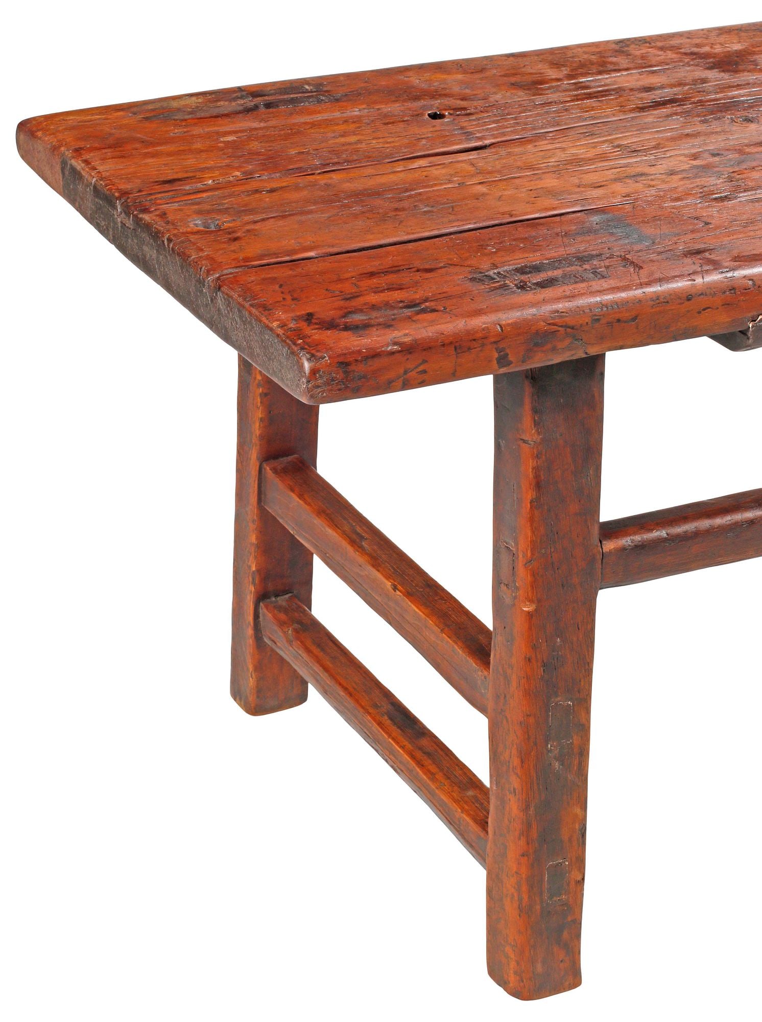 LARGE CHINESE RECTANGULAR LOW COFFEE TABLE, 55"L - 2