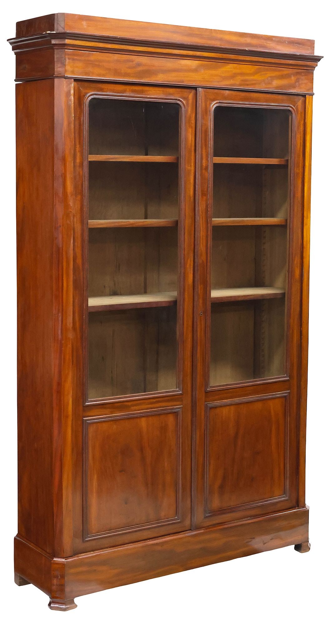 FRENCH LOUIS PHILIPPE PERIOD MAHOGANY DISPLAY BOOKCASE (1 of 4)
