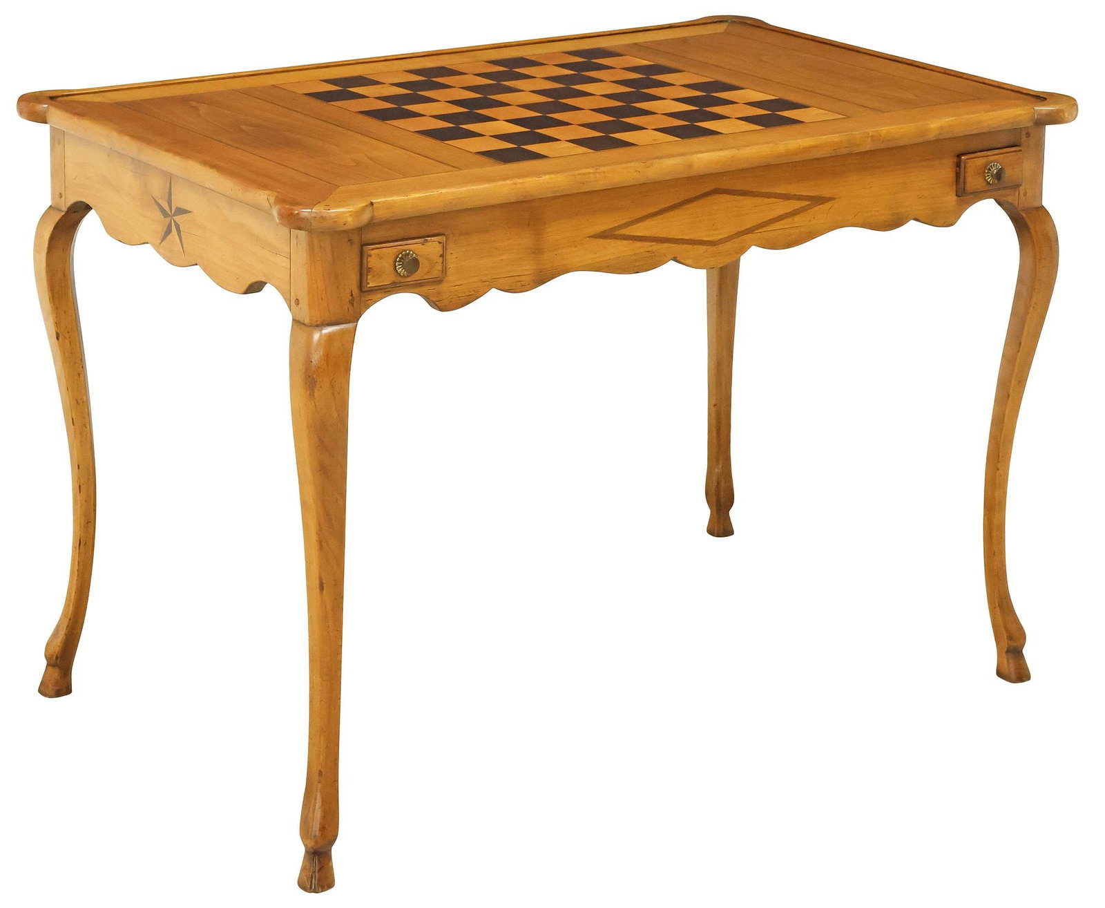 LOUIS XV STYLE FRUITWOOD GAMES TABLE (1 of 6)