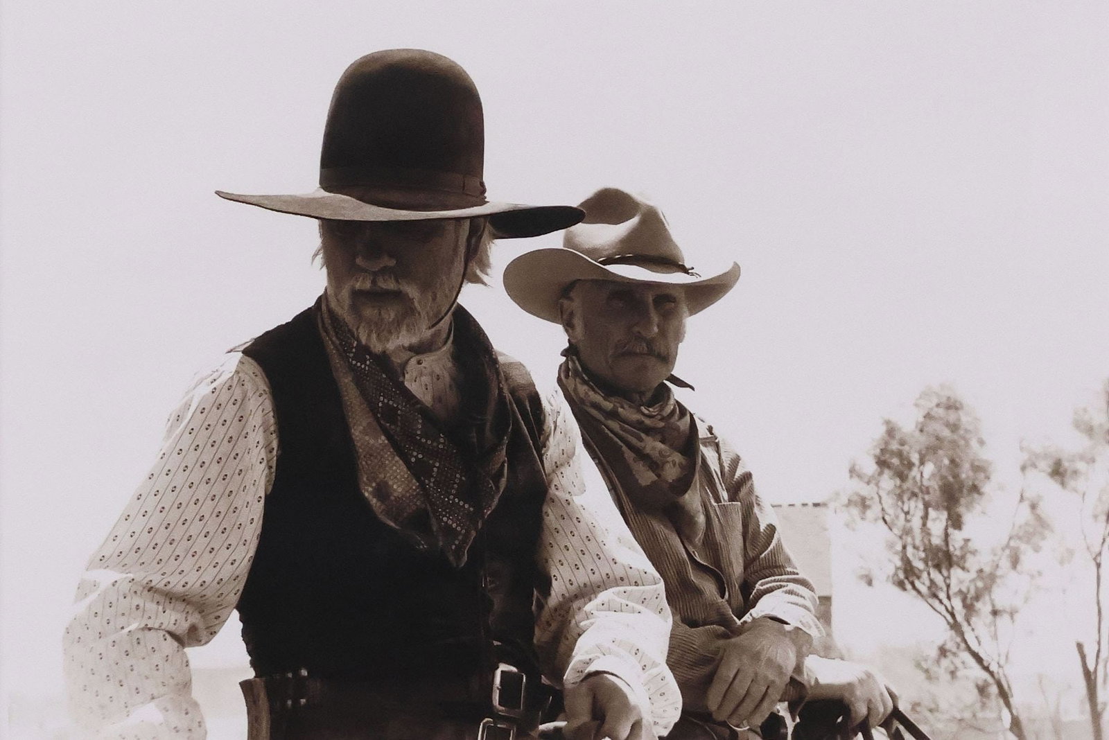 BILL WITTLIFF (1940-2019) GELATIN SILVER PRINT LONESOME DOVE, 'CALL AND GUS' (1 of 4)