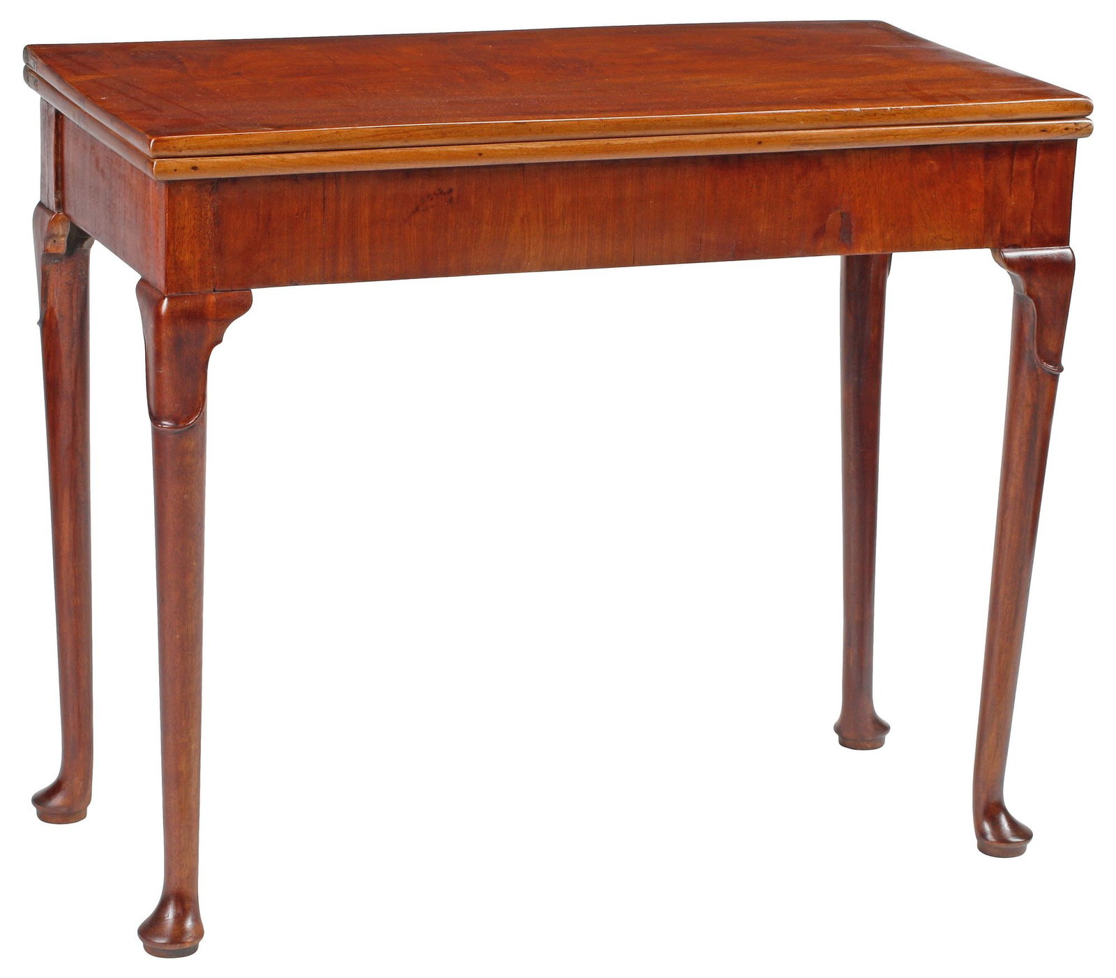 GEORGIAN PERIOD MAHOGANY CONCERTINA-ACTION FOLDING CARD TABLE (1 of 5)