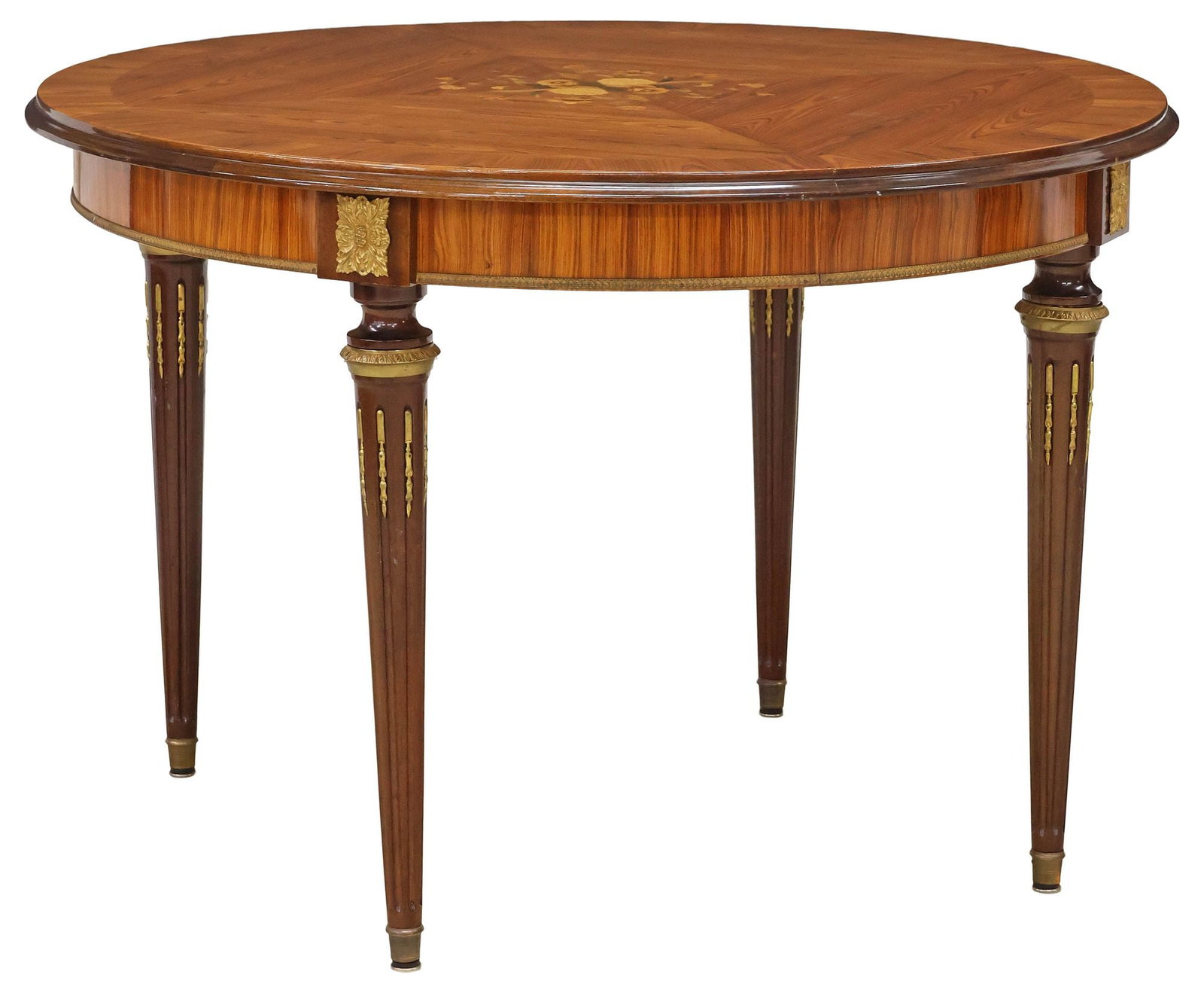 FRENCH LOUIS XVI STYLE MARQUETRY EXTENSION DINING TABLE (1 of 6)