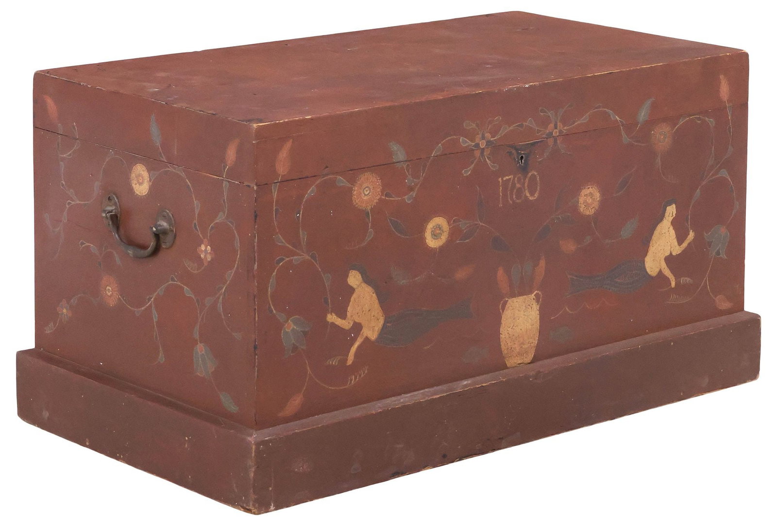 PENNSYLVANIA DUTCH STYLE PAINTED BLANKET CHEST / STORAGE TRUNK (1 of 5)