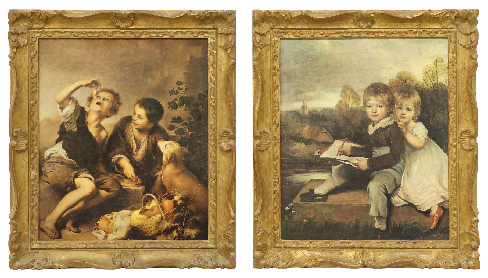 (2) FRAMED CANVAS PRINTS AFTER JOHN HOPPNER & BARTOLOME MURILLO (1 of 4)