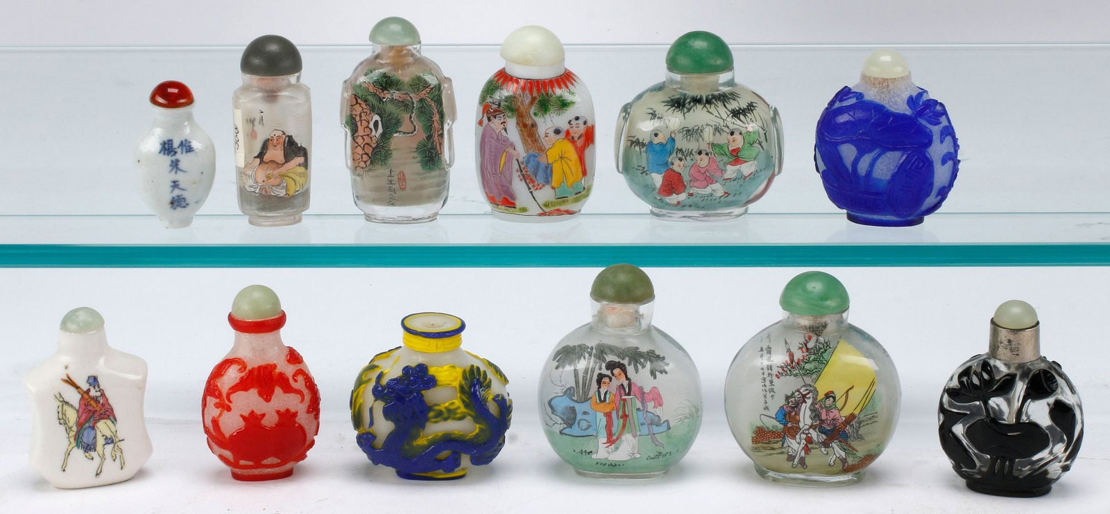 (12) CHINESE SNUFF BOTTLES (1 of 5)