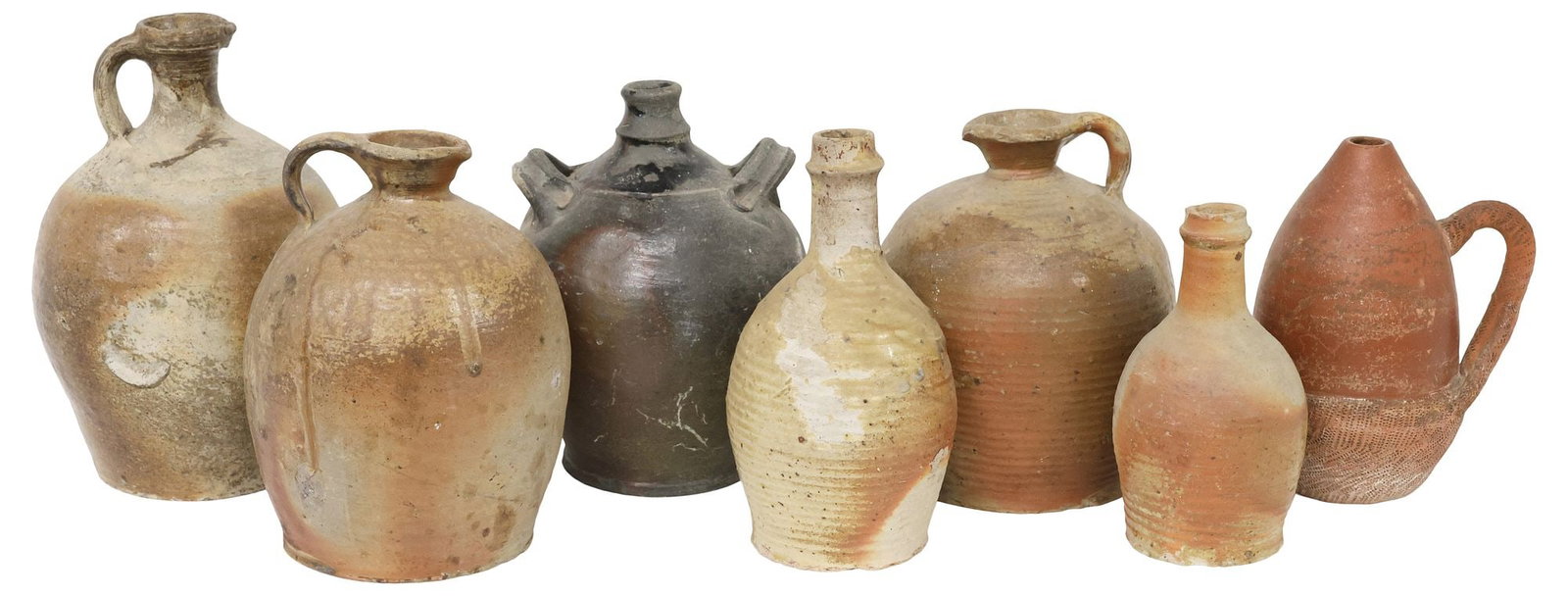 (7) FRENCH PROVINCIAL STONEWARE VESSELS, PITCHERS & JUGS (1 of 4)