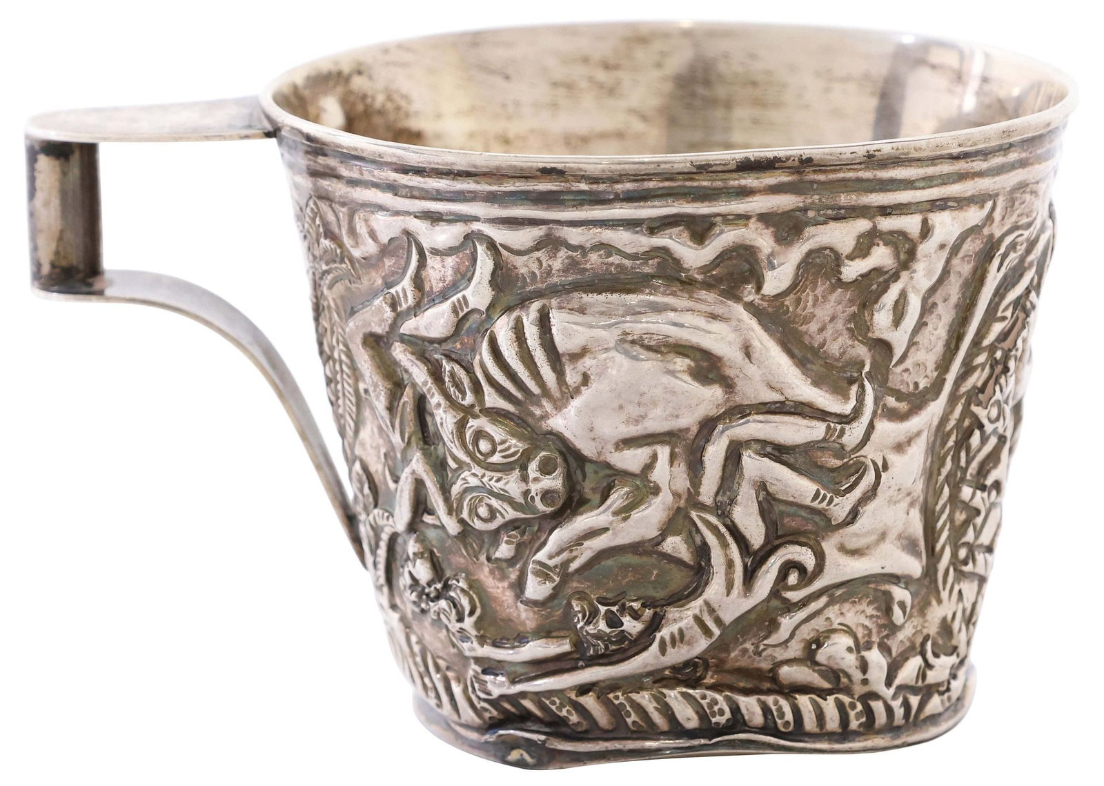 ILIAS LALAOUNIS STERLING SILVER REPOUSSE 'VAPHEIO' CUP AFTER THE GREEK ANTIQUE (1 of 6)