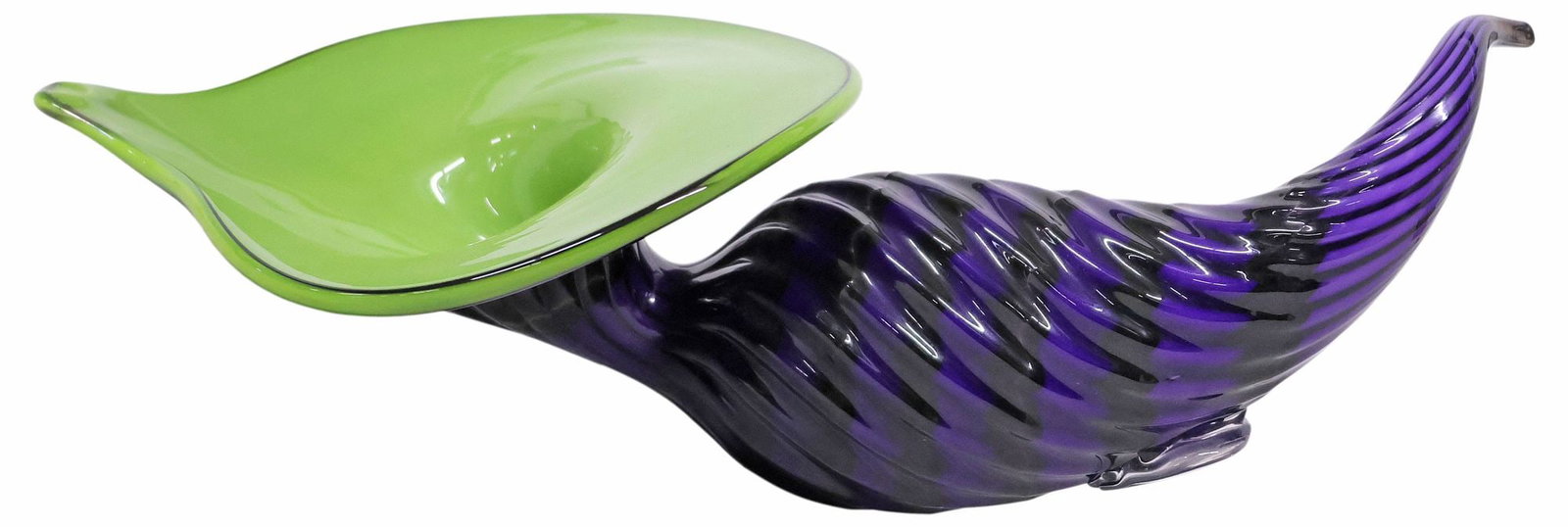 DALE CHIHULY (ATTRIB.) CONTEMPORARY STUDIO BLOWN GLASS SEA FORM VASE (1 of 5)