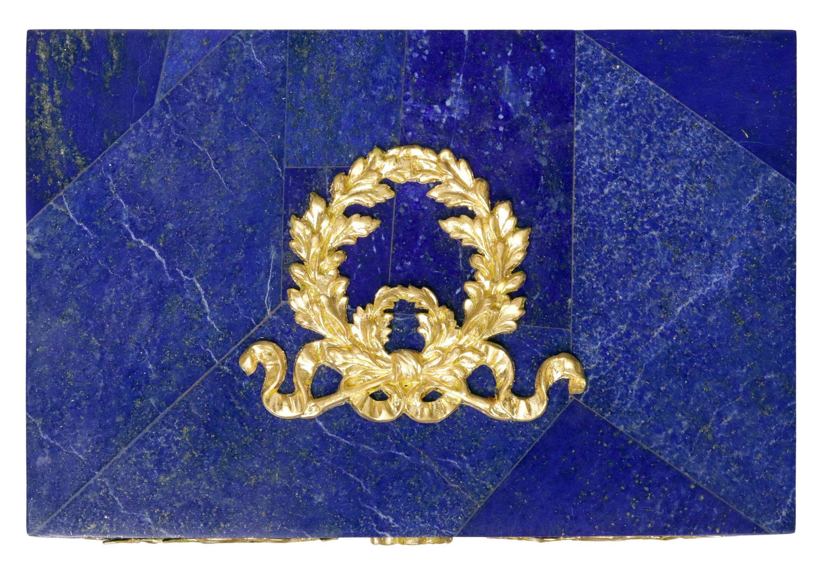 EMPIRE STYLE ORMOLU-MOUNTED LAPIS LAZULI TABLE BOX - 4