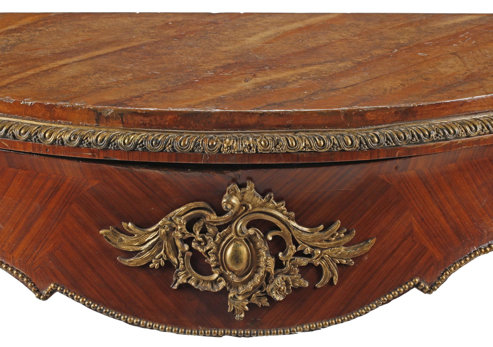 FRENCH LOUIS XV STYLE ORMOLU-MOUNTED CONSOLE TABLE - 3