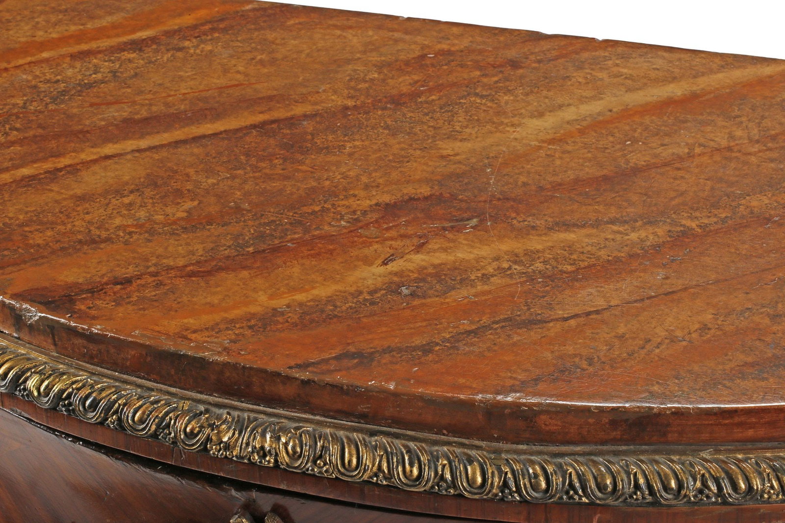 FRENCH LOUIS XV STYLE ORMOLU-MOUNTED CONSOLE TABLE - 4