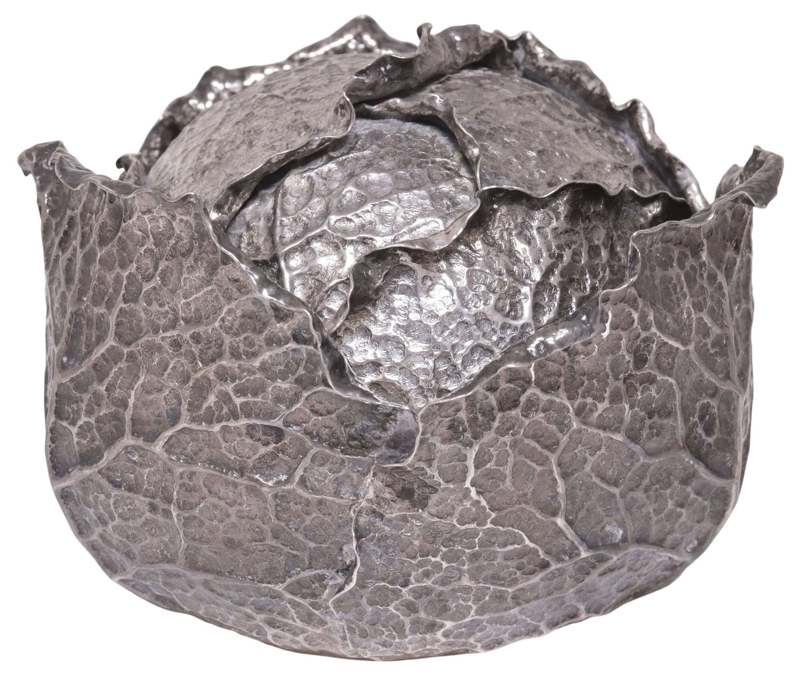 PRADELLA ILARIO FOR BUCCELLATI STERLING SILVER CABBAGE BOWL & COVER (1 of 6)