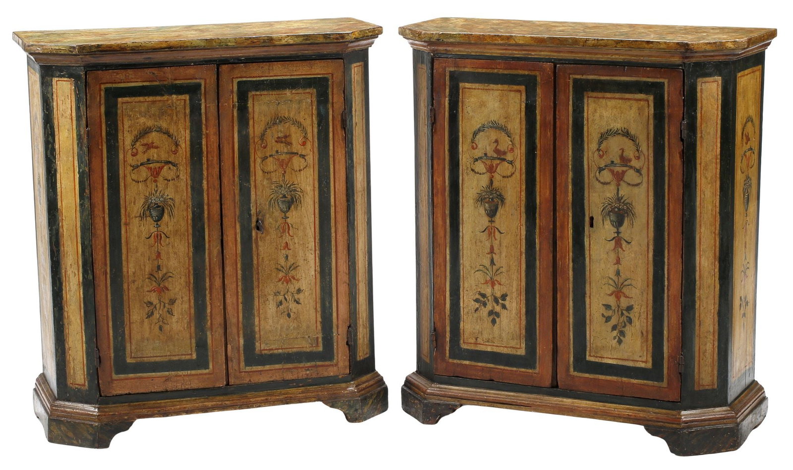 (2) ITALIAN VENETIAN POLYCHROME PAINT-DECORATED SIDE CABINETS (1 of 6)