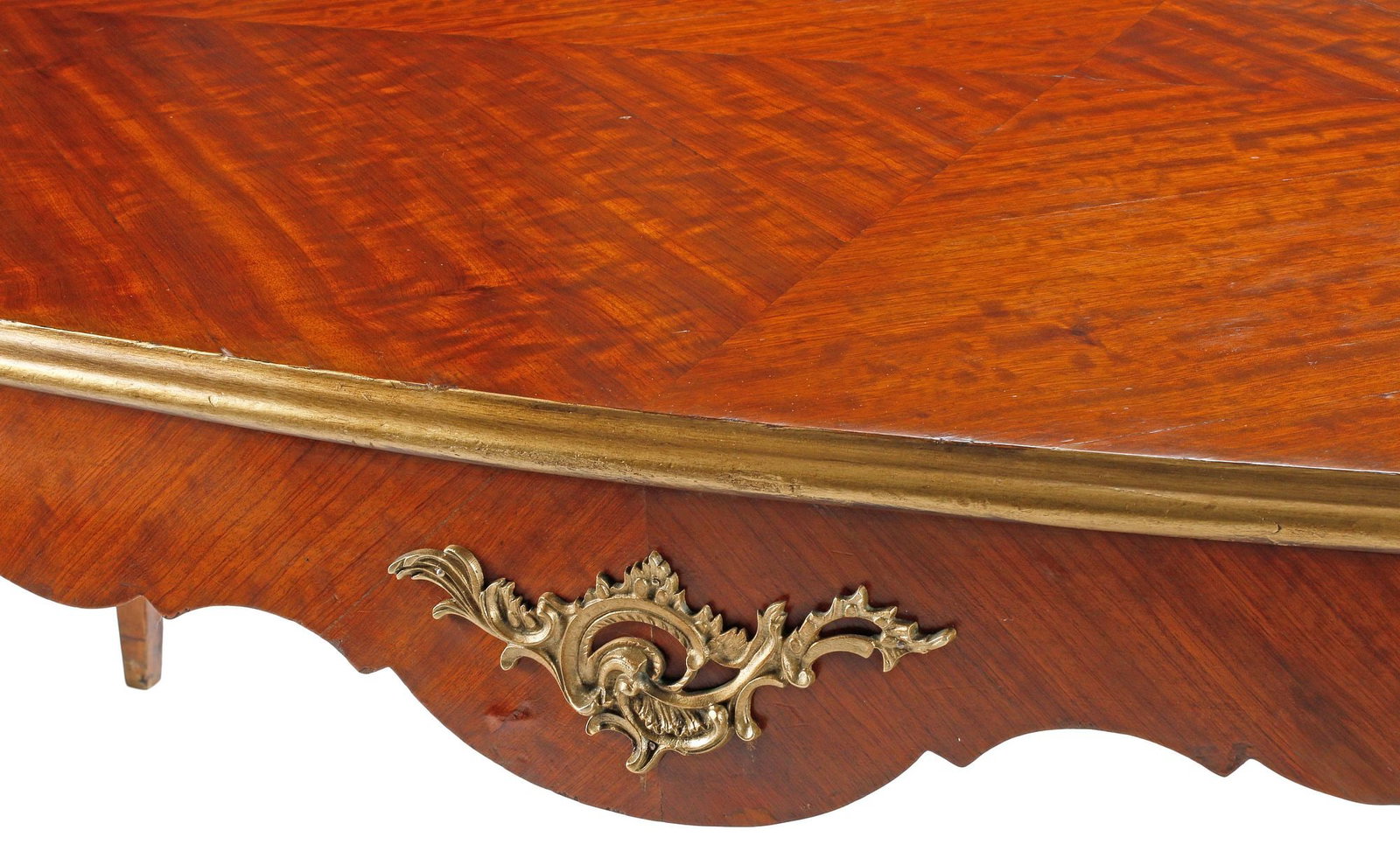 LARGE LOUIS XV STYLE ORMOLU-MOUNTED DINING TABLE, 87"L - 2