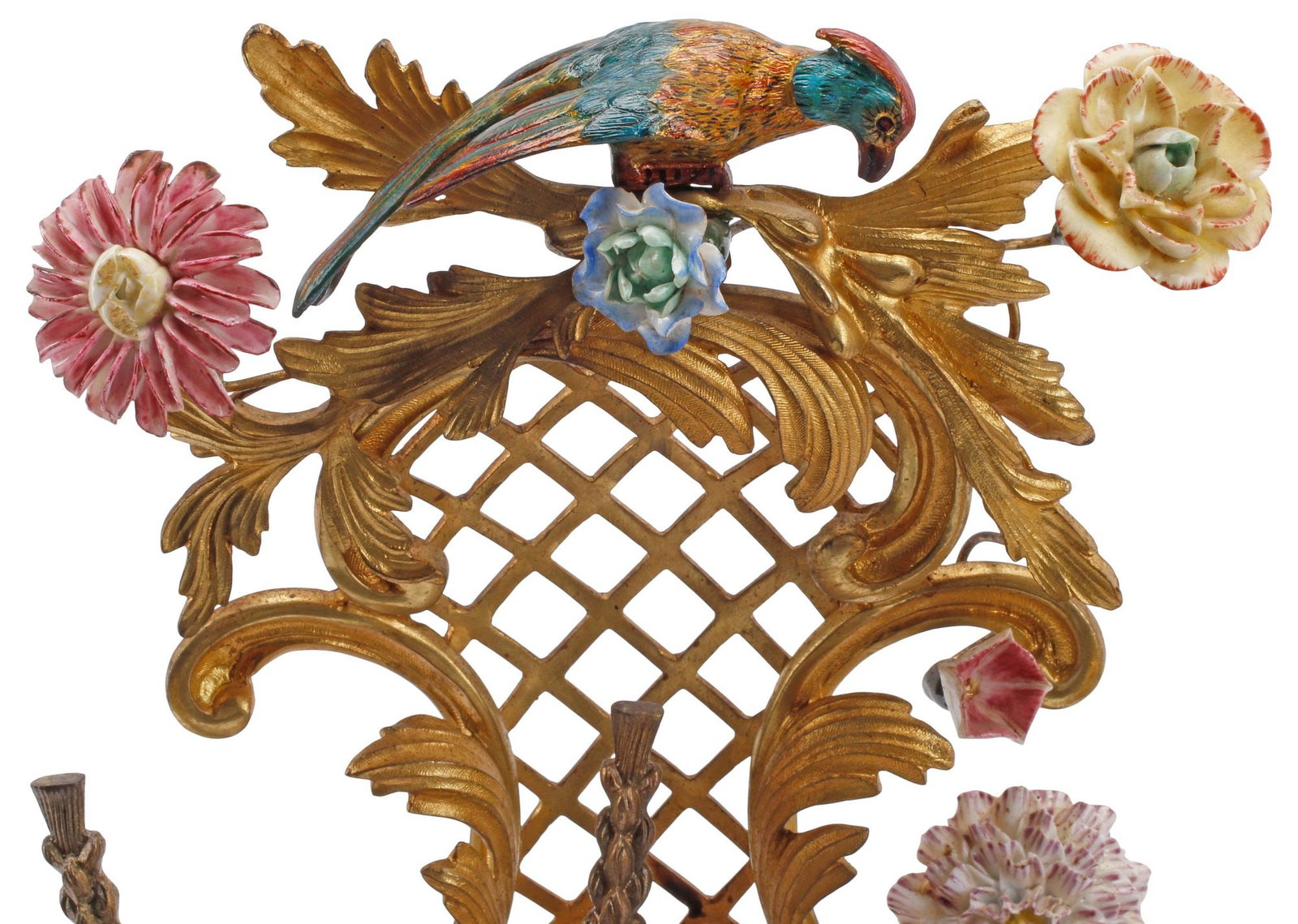 (2) FIGURAL ORMOLU-MOUNTED PORCELAIN 2-LIGHT CANDELABRAS - 2