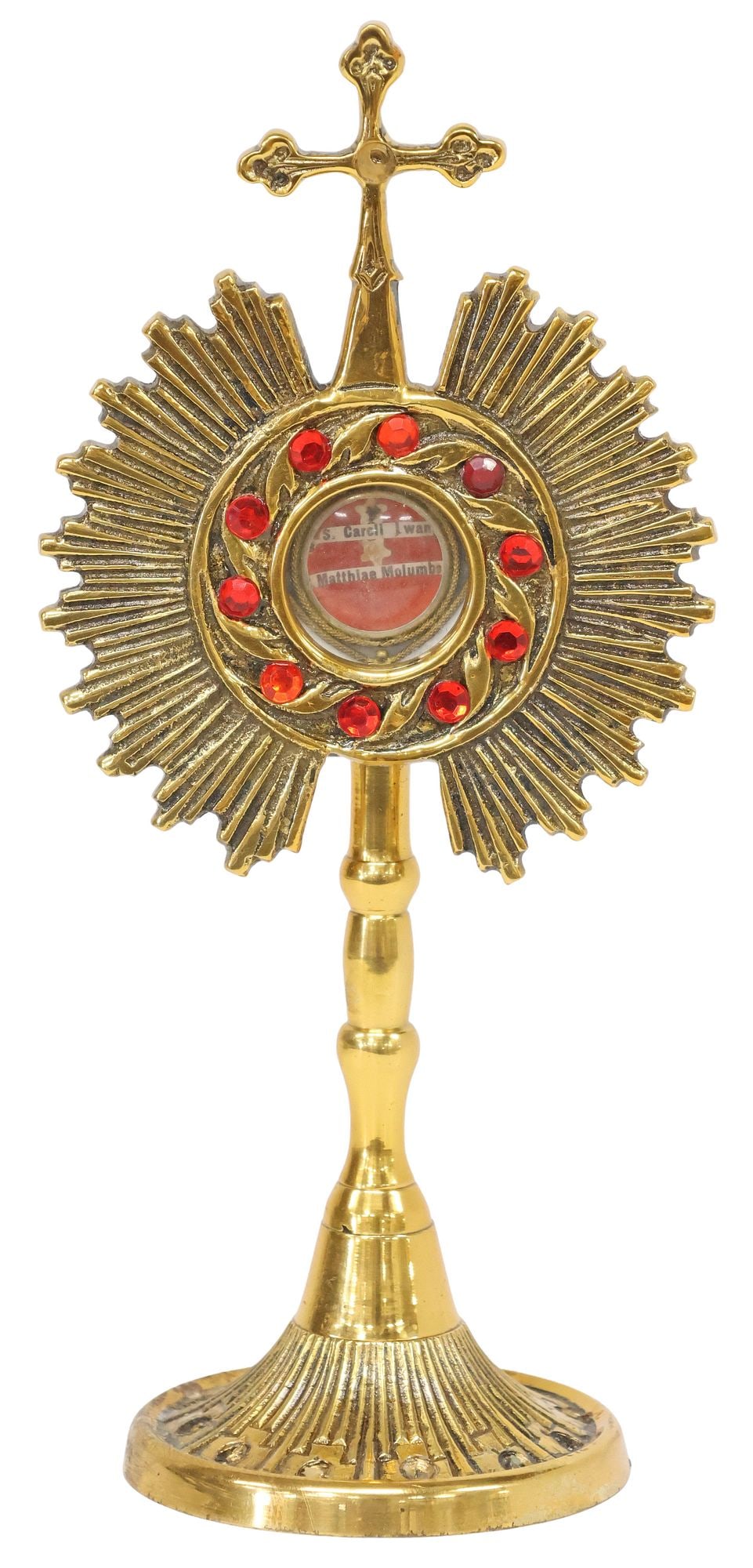 1ST-CLASS RELICS OF 2 UGANDAN SAINTS IN ALTAR RELIQUARY (1 of 8)