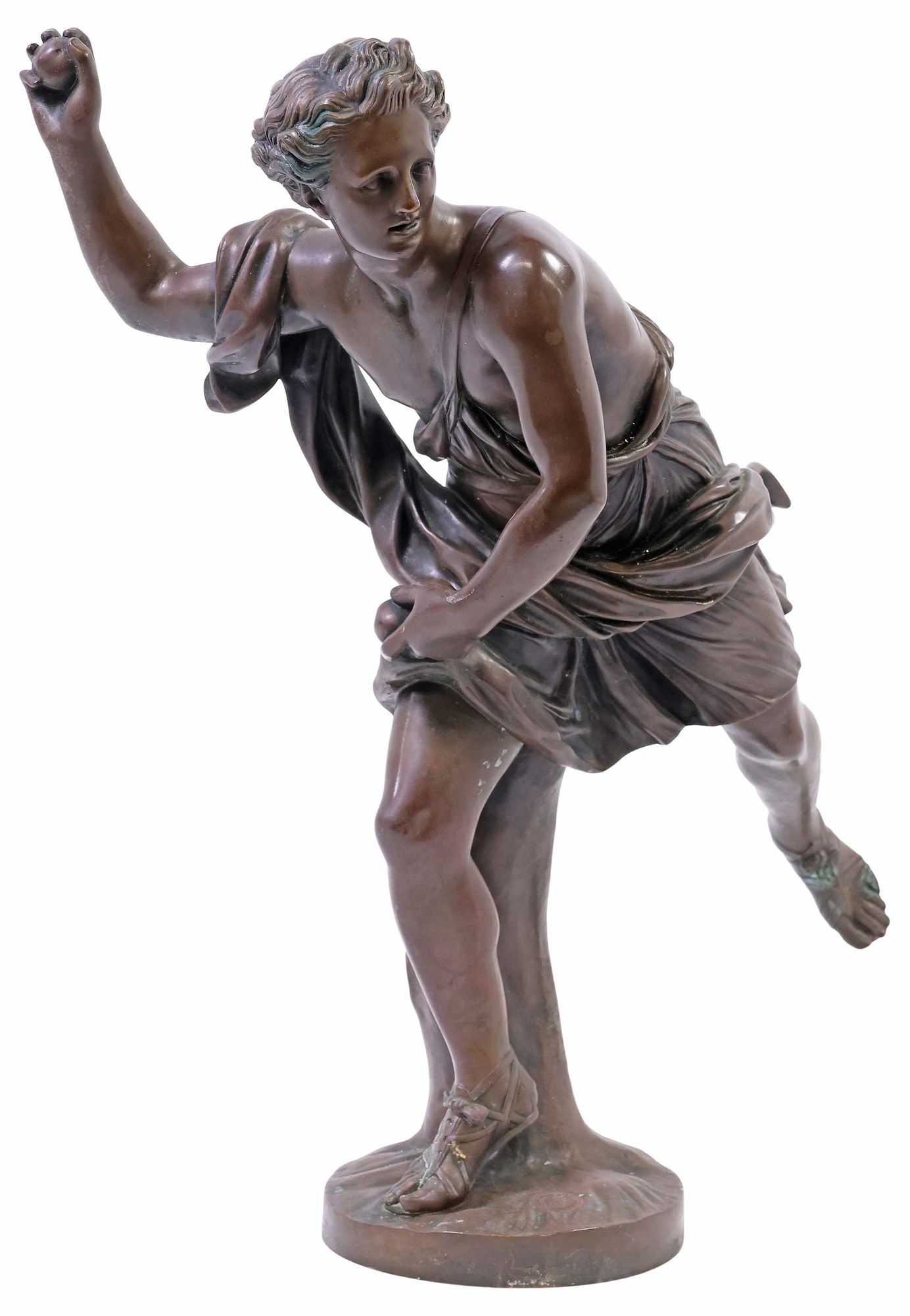 AFTER GUILLAUME COUSTOU (FRENCH, D.1746) BRONZE SCULPTURE, HIPPOMENES (1 of 6)