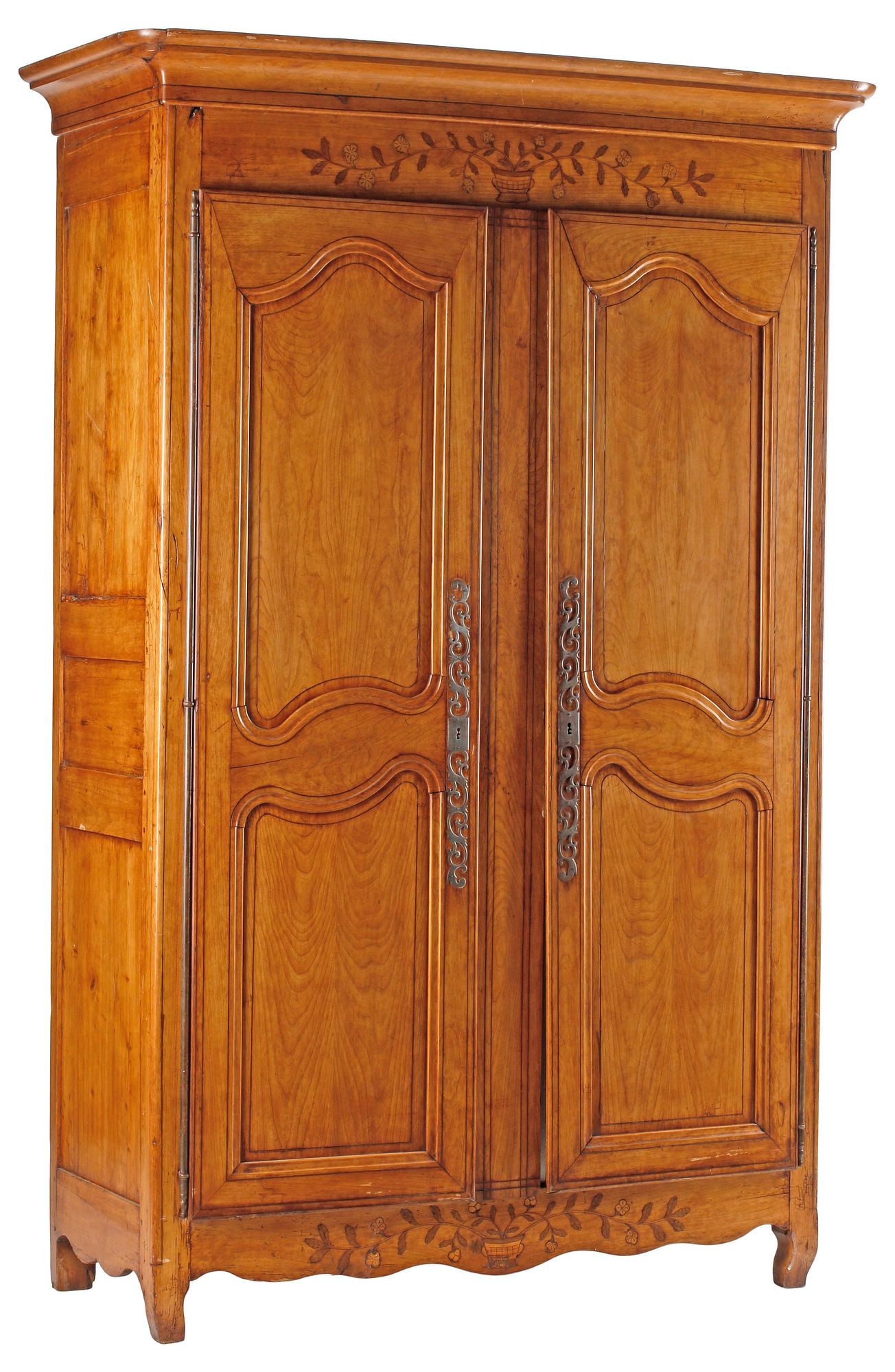 FRENCH PROVINCIAL FRUITWOOD ARMOIRE NOW AS WET BAR CABINET (1 of 7)