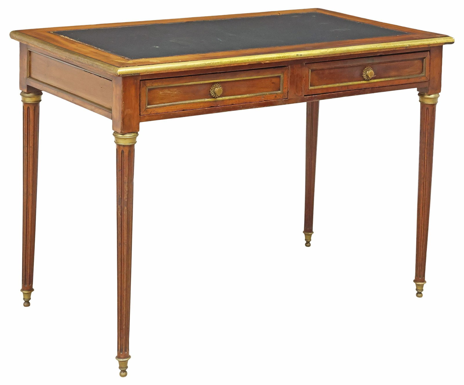 FRENCH LOUIS XVI STYLE MAHOGANY WRITING DESK / BUREAU PLAT (1 of 5)