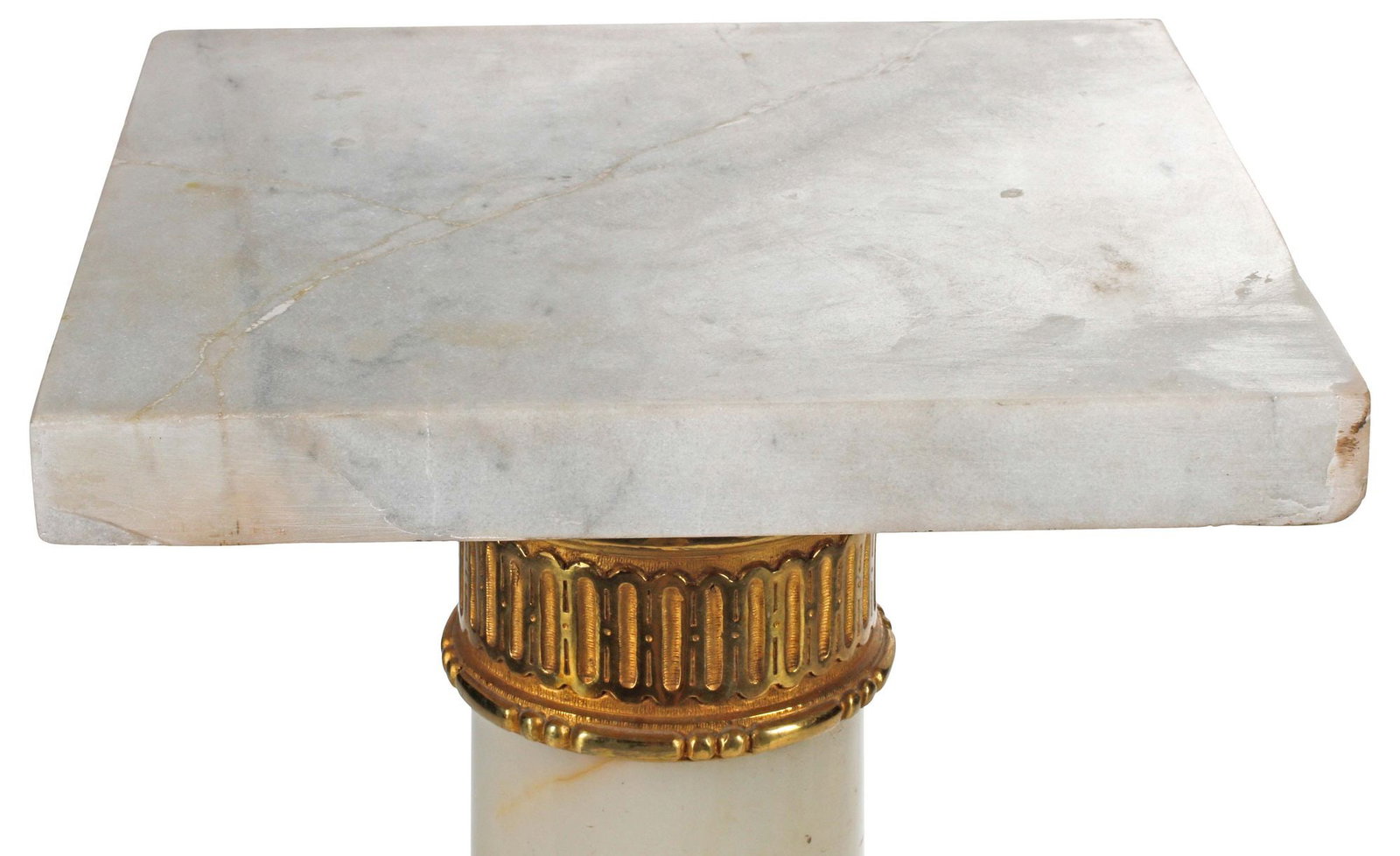 FRENCH ORMOLU-MOUNTED ONYX PEDESTAL - 2