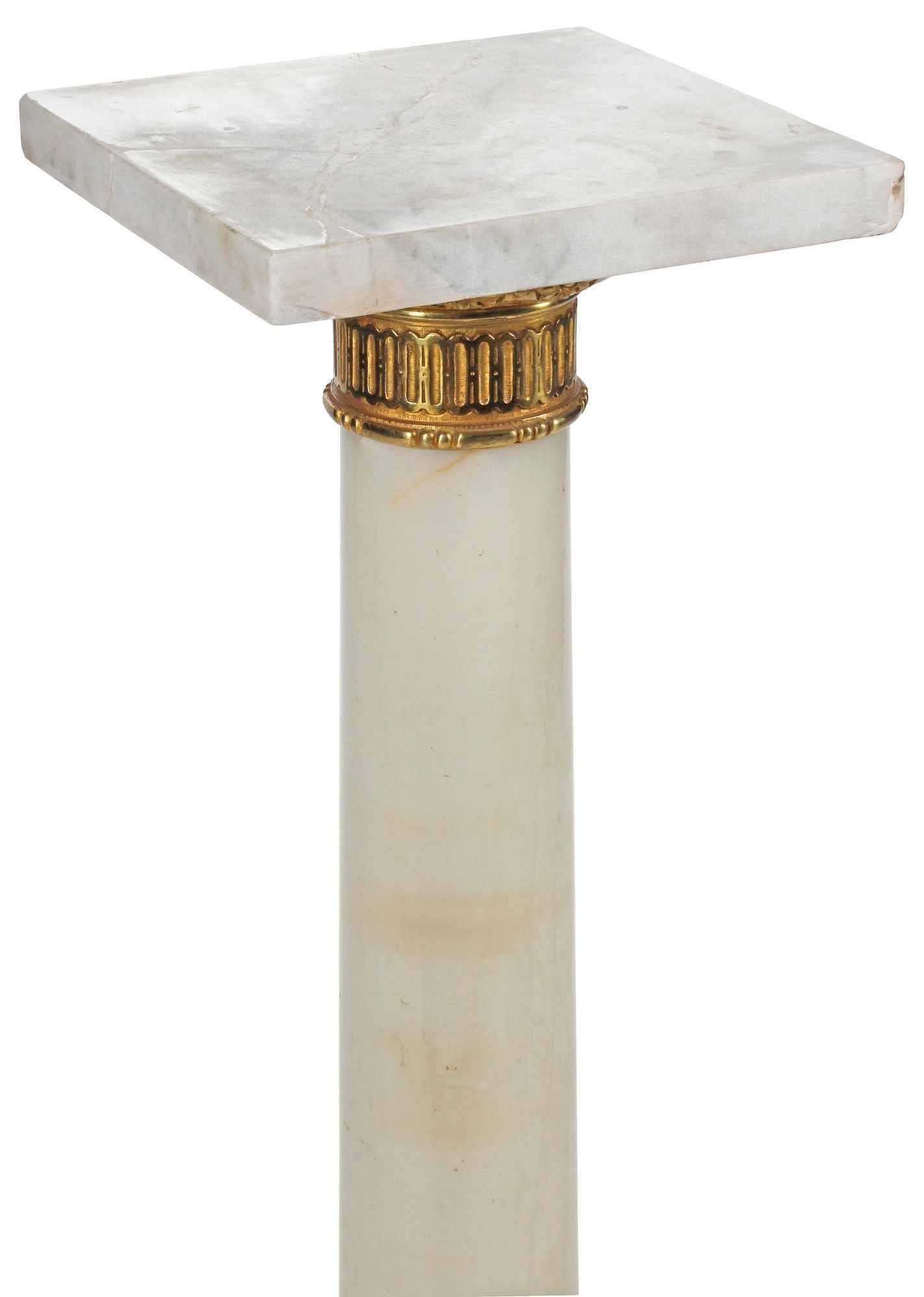 FRENCH ORMOLU-MOUNTED ONYX PEDESTAL - 3