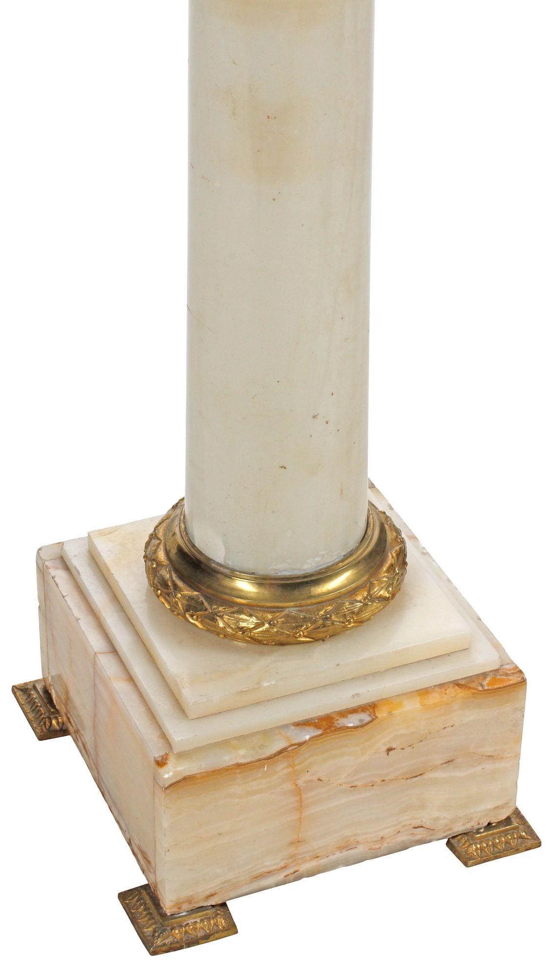 FRENCH ORMOLU-MOUNTED ONYX PEDESTAL - 5
