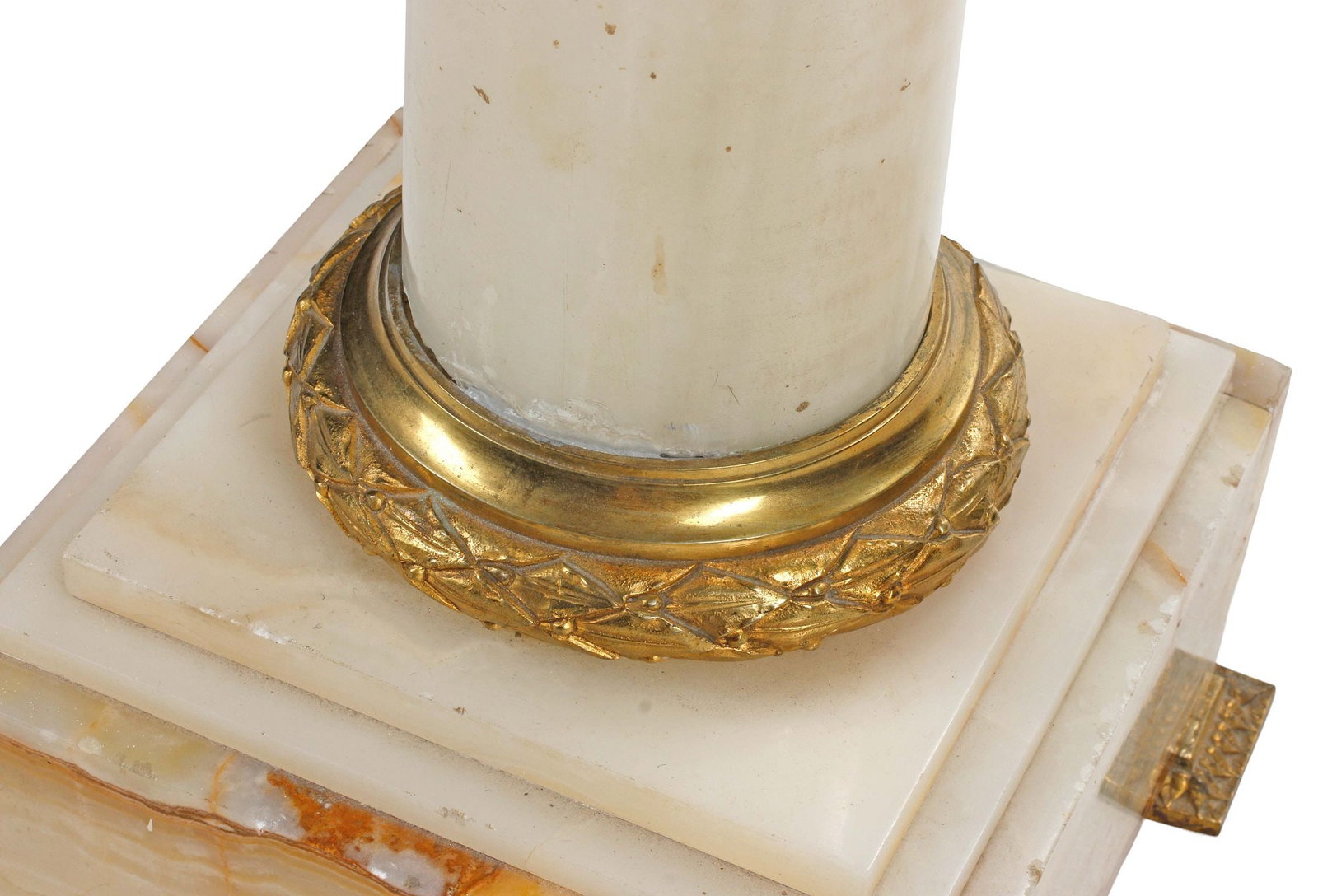 FRENCH ORMOLU-MOUNTED ONYX PEDESTAL - 6