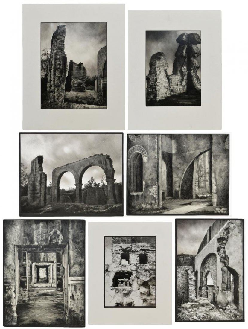 (7) ART PHOTOGRAPHY PRINTS, VERA SIMONS: (lot of 7) Collection of unframed art photography prints, by Vera Simons (Vera Habrecht Simons, German/ American, 1920-2012), each unsigned, largest: sight: 13.75"h, 10.75"w, overall: 20.25"h, 16.75"w