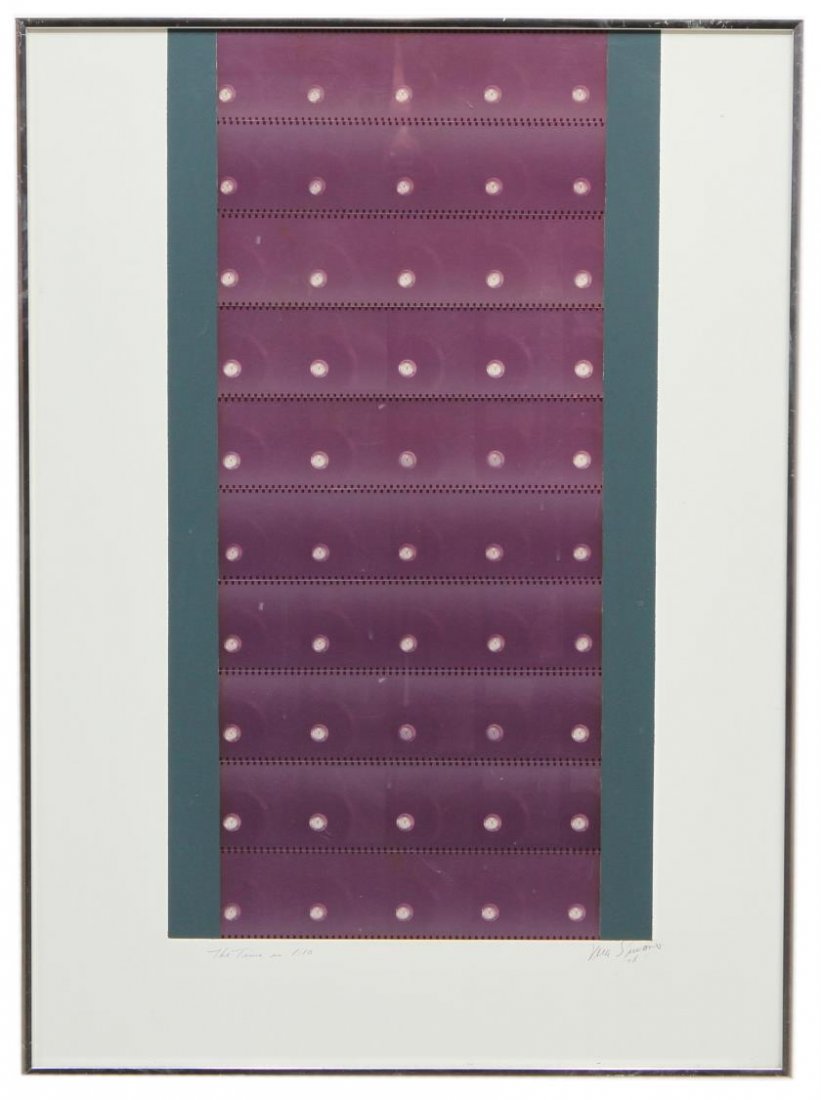 (3) PHOTO COLLAGES, TIME LAPSE SERIES, VERA SIMONS: (lot of 3) Framed time lapse photographic collages, by Vera Simons (Vera Habrecht Simons, German/ American, 1920-2012) comprising: (1) "The Time is 1:10", pencil signed, titled and dated Vera Simons 7
