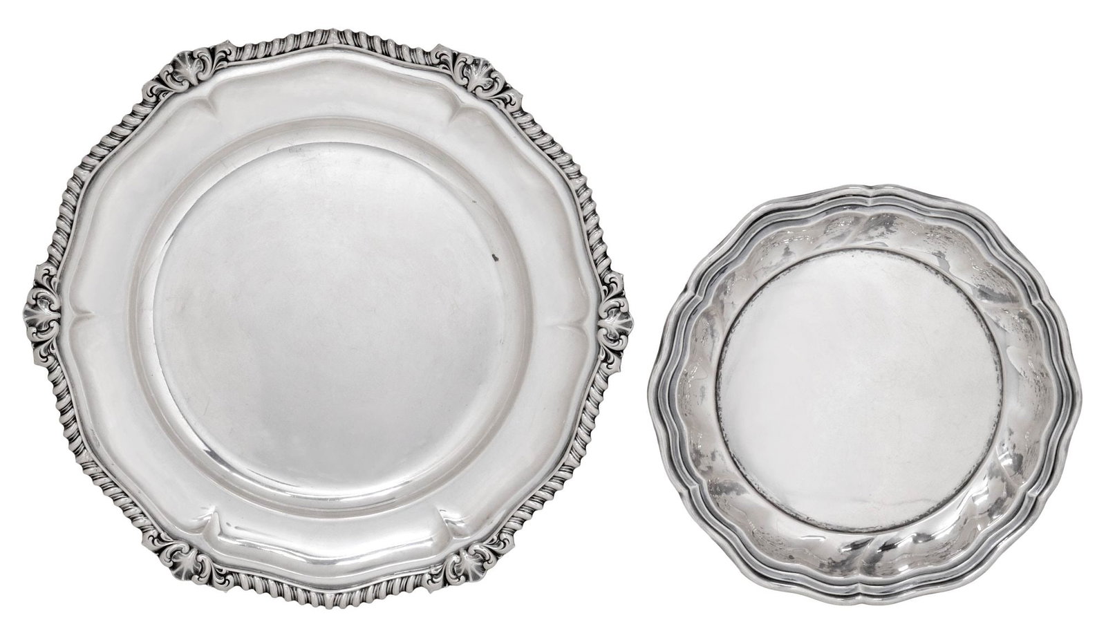 (2) GERMAN .835 & .800 SILVER PLATES, WILHELM BINDER & OTTO WOLTER (1 of 5)