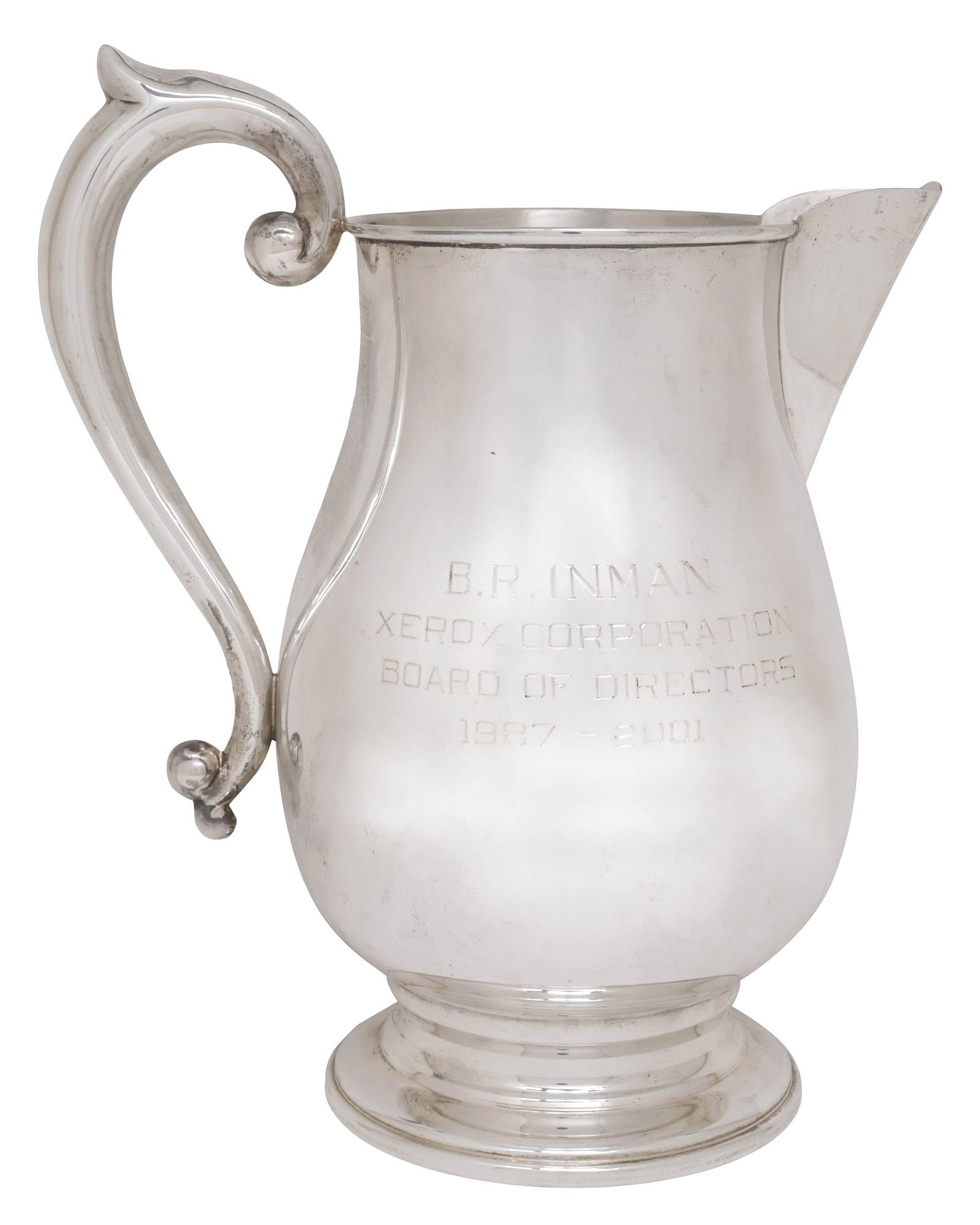 BOARDMAN SILVERSMITHS STERLING SILVER PRESENTATION PITCHER, 20.73OZT (1 of 5)