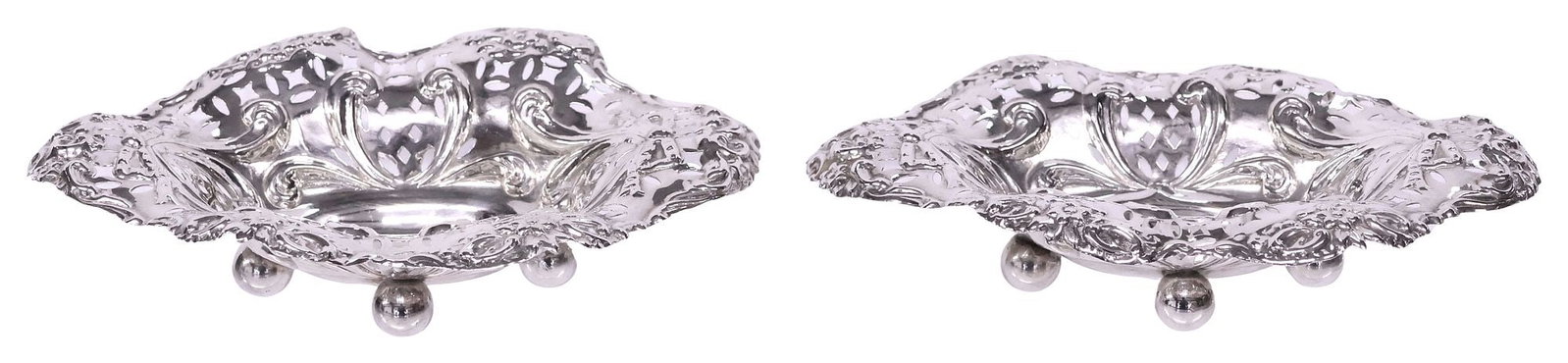 (2) ENGLISH WALKER & HALL STERLING SILVER SWEETMEAT DISHES (1 of 5)