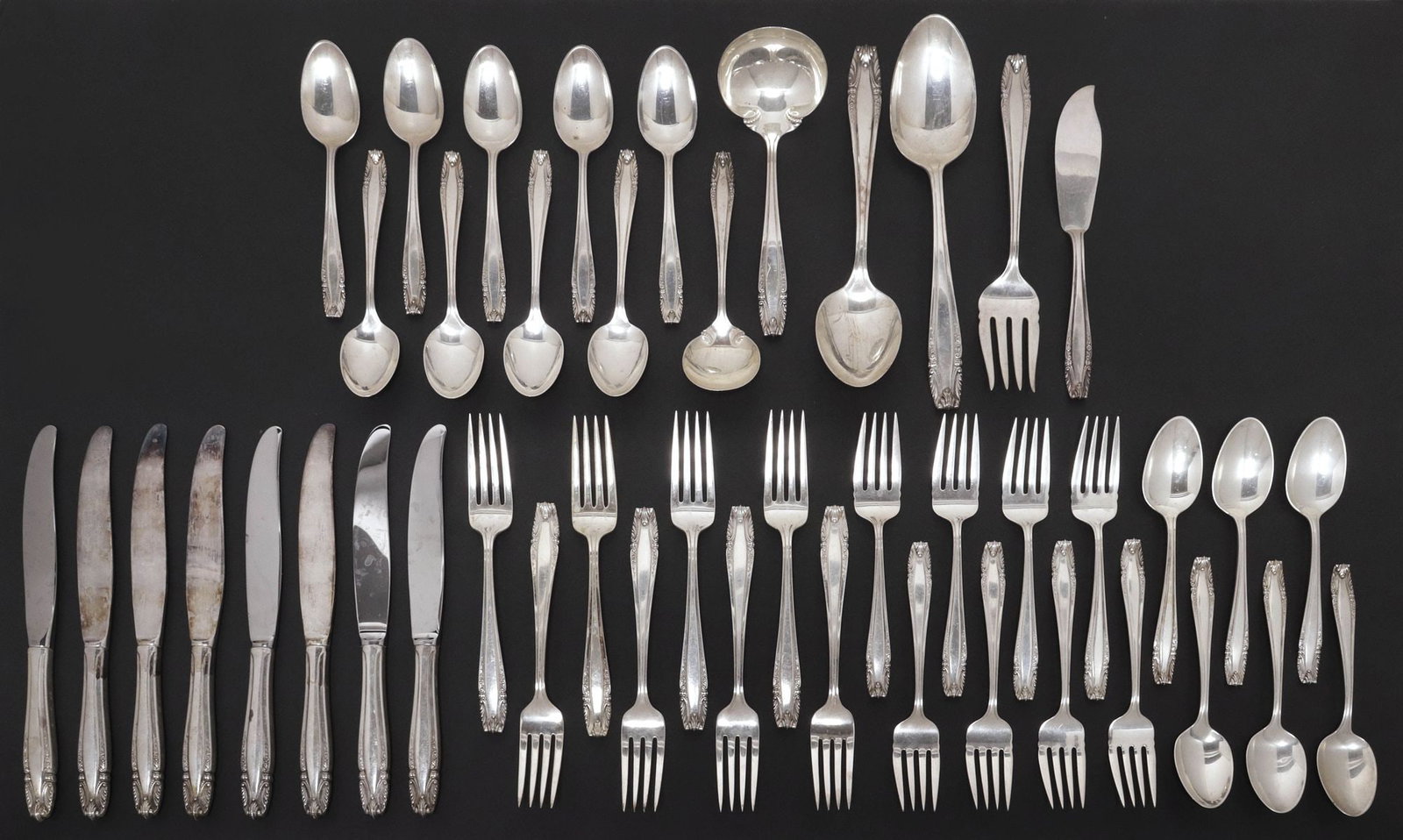 (45) WALLACE 'STADIVARI' STERLING SILVER FLATWARE SET FOR EIGHT, 45.05OZT (1 of 5)