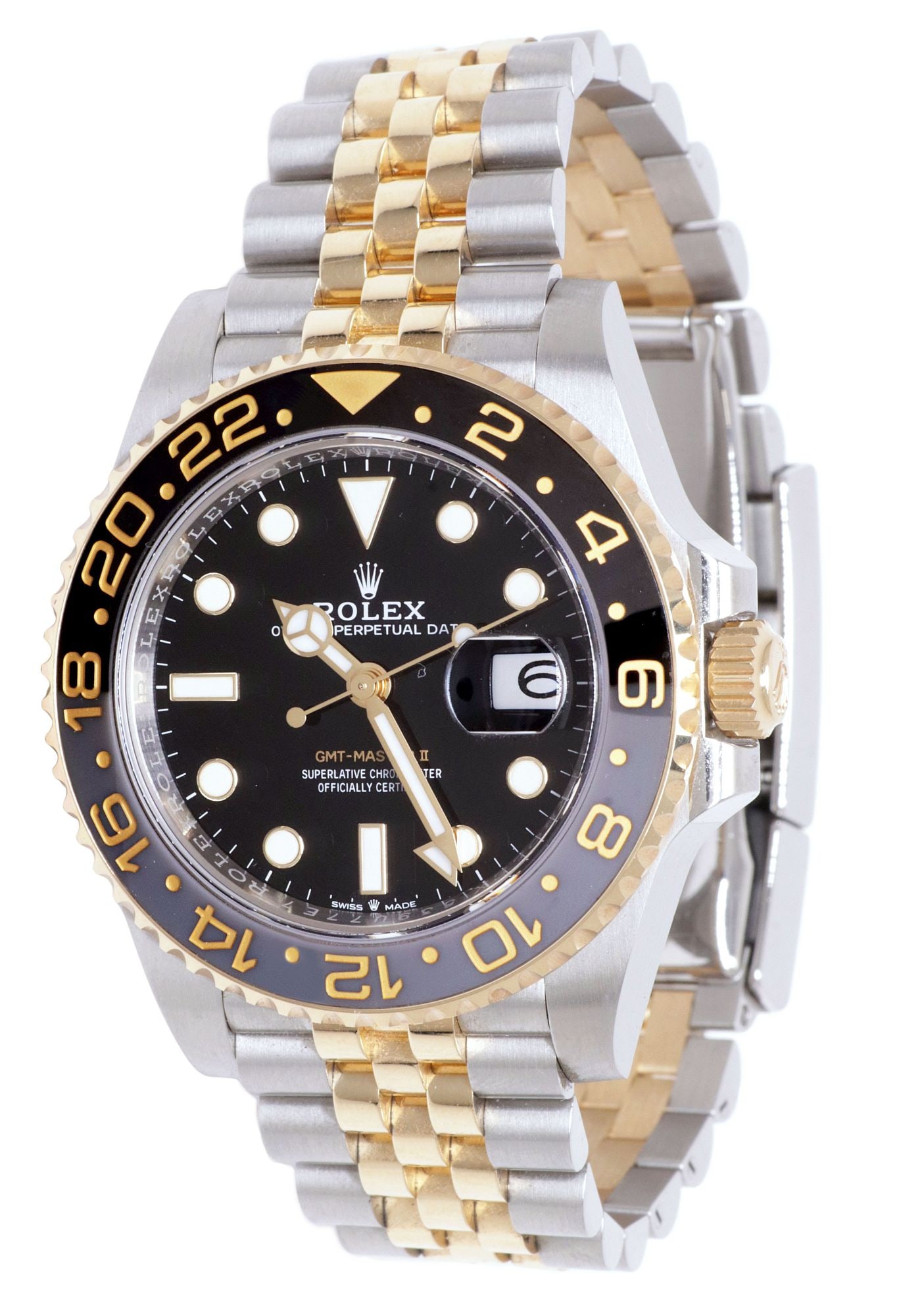 ESTATE ROLEX OYSTER PERPETUAL DATE GMT-MASTER II WATCH ON JUBILEE BRACELET (1 of 9)