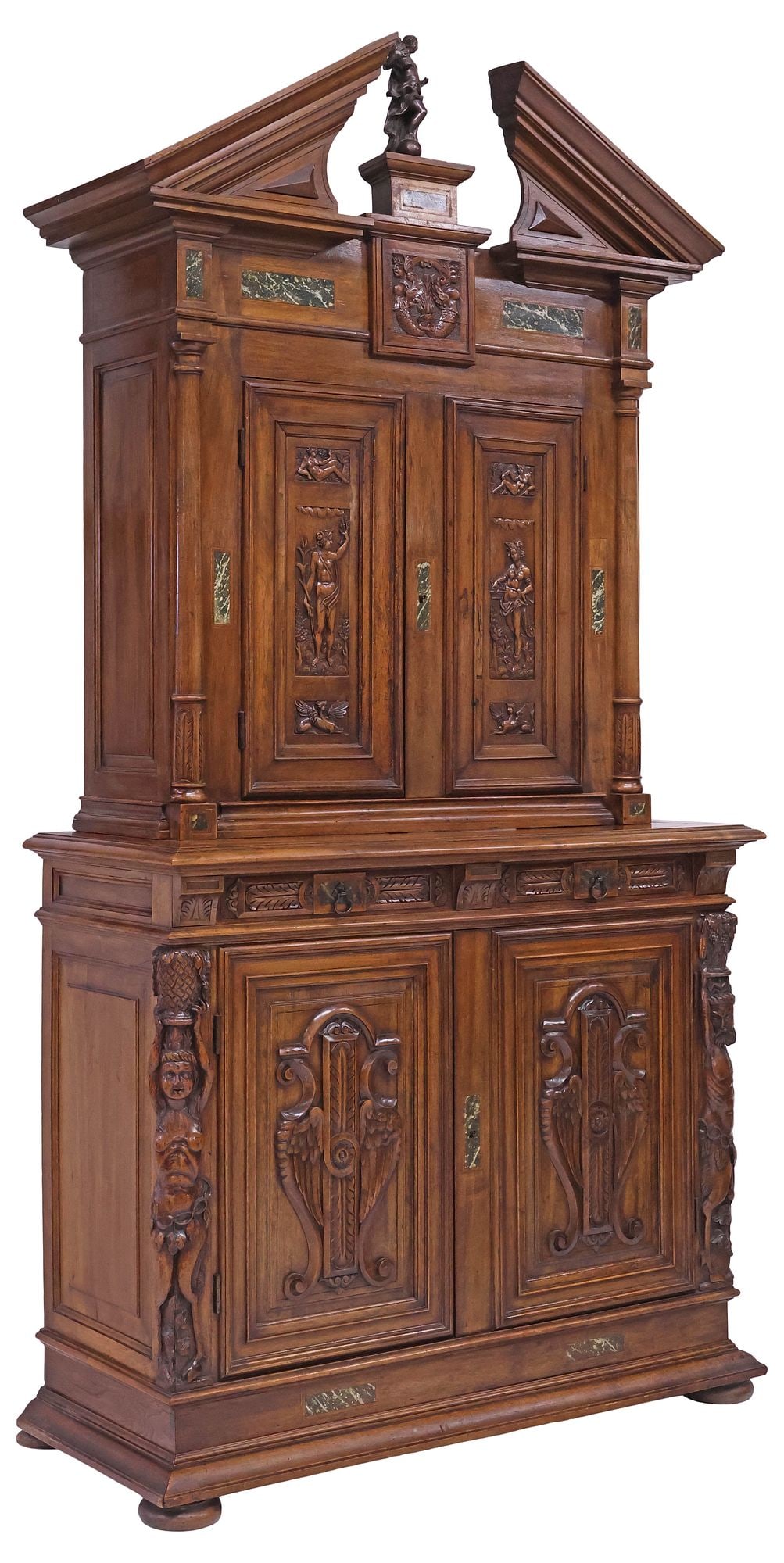 ITALIAN RENAISSANCE REVIVAL CARVED WALNUT SIDEBOARD / BUFFET (1 of 8)