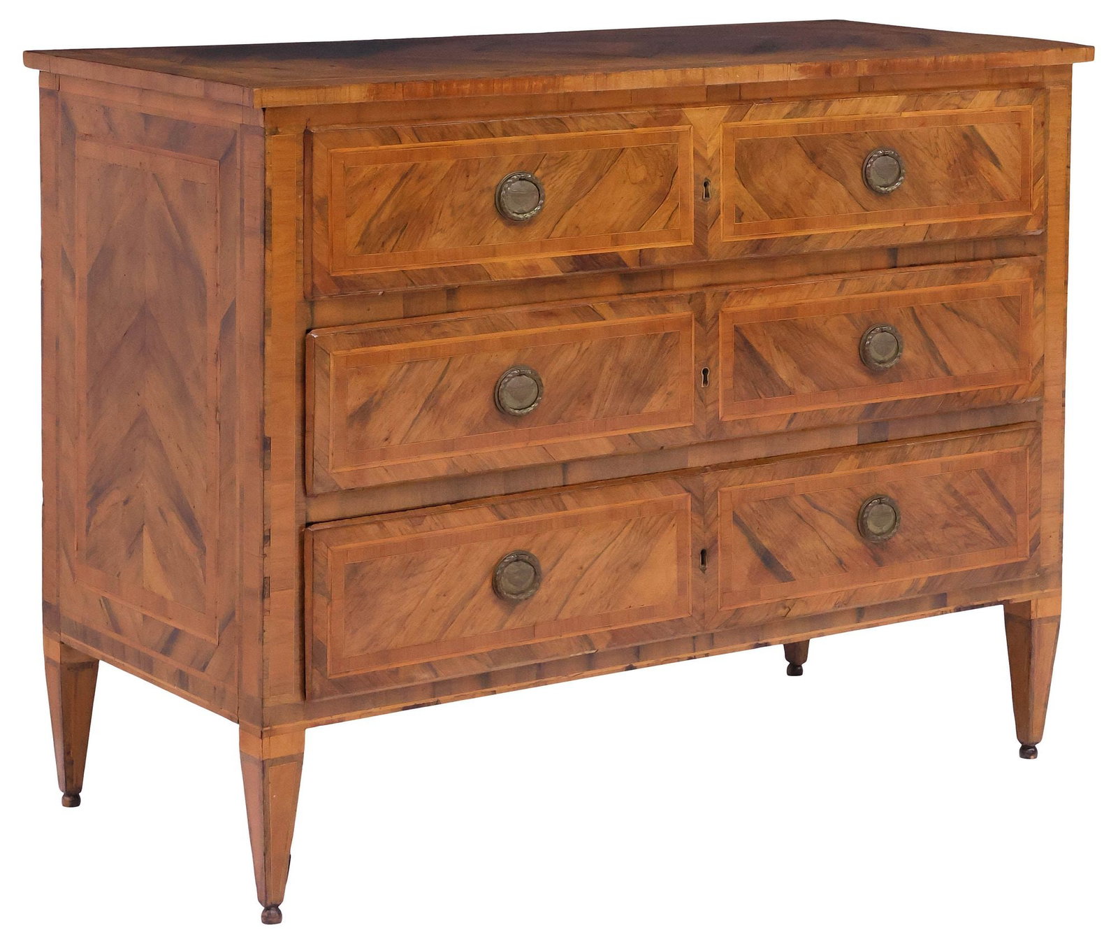 ITALIAN NEOCLASSICAL STYLE MATCHED-VENEER COMMODE (1 of 5)
