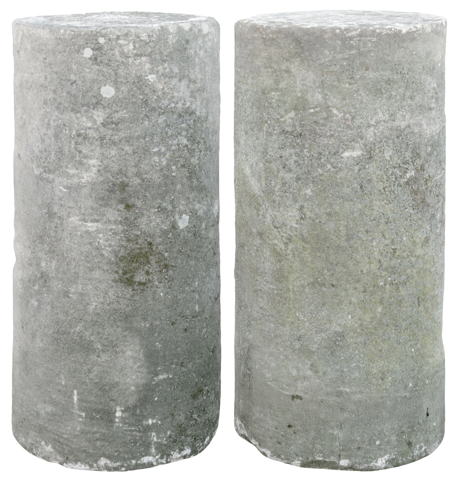 (2) ENGLISH CYLINDRICAL STADDLE STONES, 26"H (1 of 3)