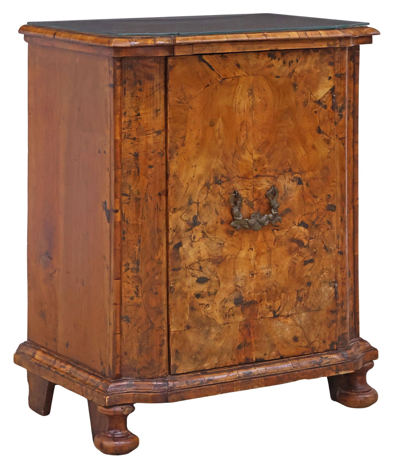 ITALIAN VENETIAN BURLWOOD PATCHWORK SIDE CABINET (1 of 6)