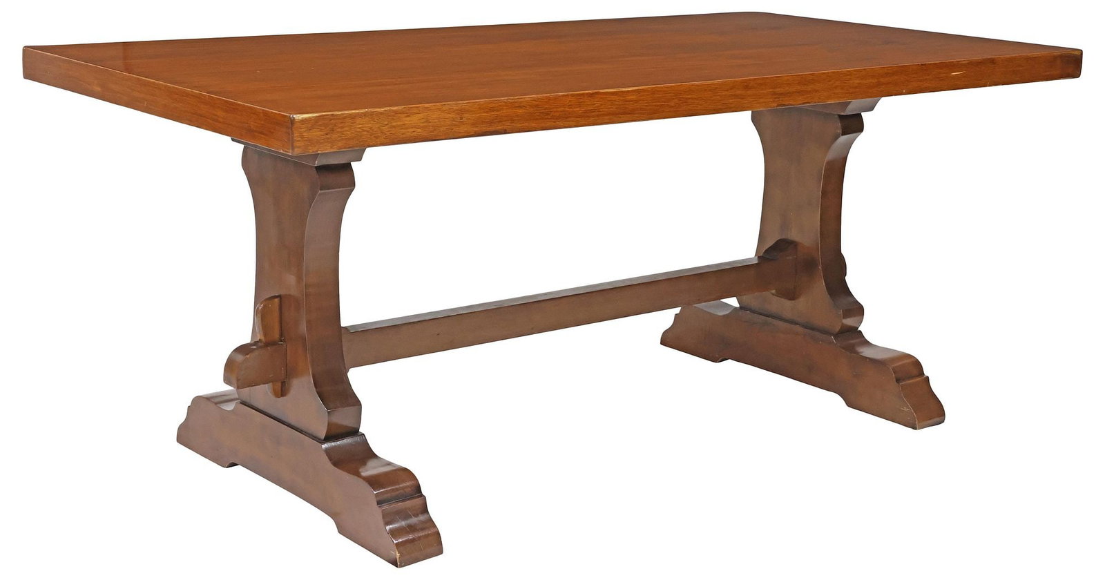FRENCH PROVINCIAL MAHOGANY MONASTERY OR REFECTORY TABLE (1 of 4)