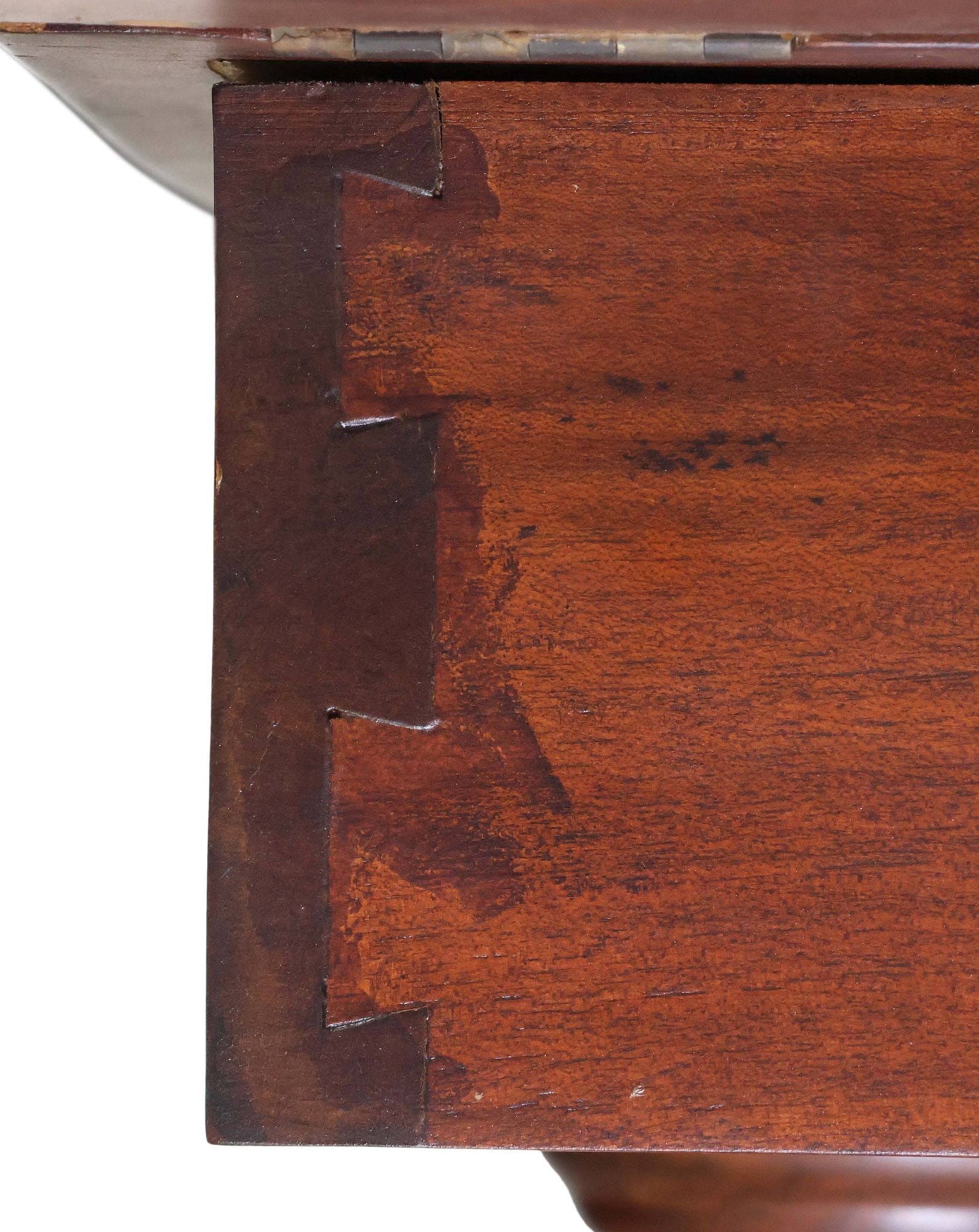 AMERICAN VICTORIAN STYLE DROP LEAF SIDE TABLE - 4