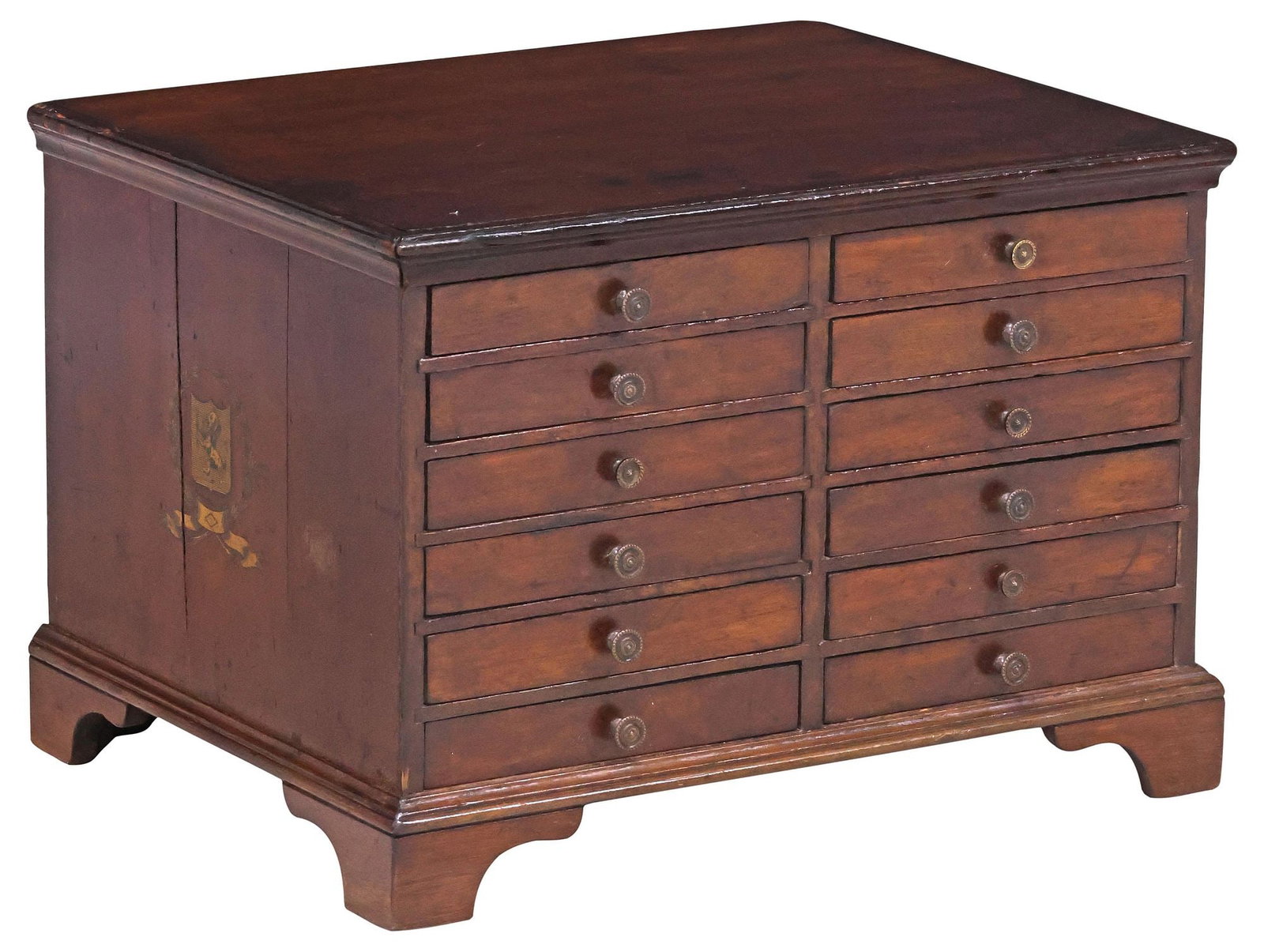 ENGLISH MAHOGANY 12-DRAWER SPECIMEN CABINET (1 of 5)