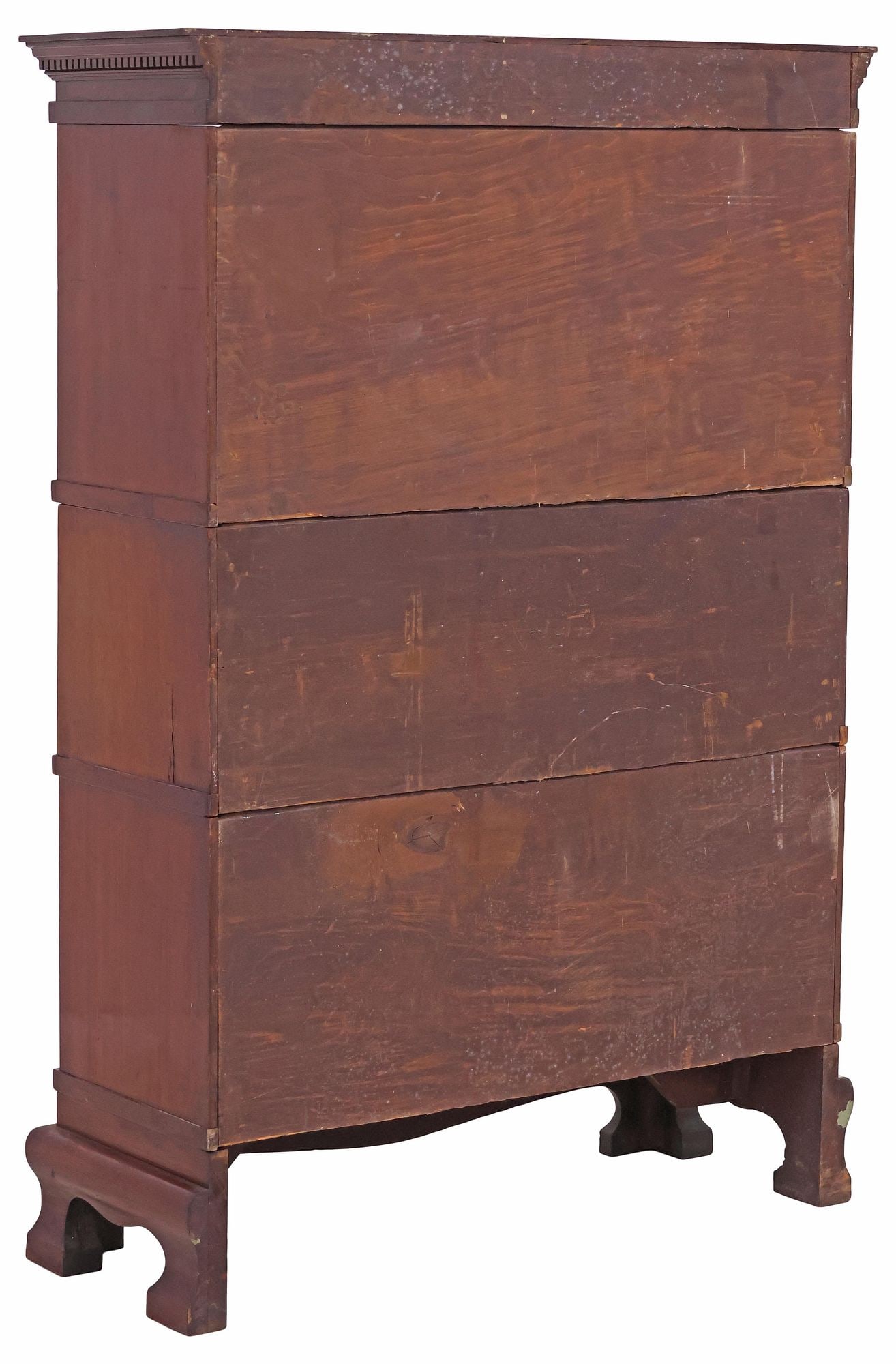 SIMPOLES CHAPTER GLAZED MAHOGANY 3-STACK BARRISTER'S BOOKCASE - 6
