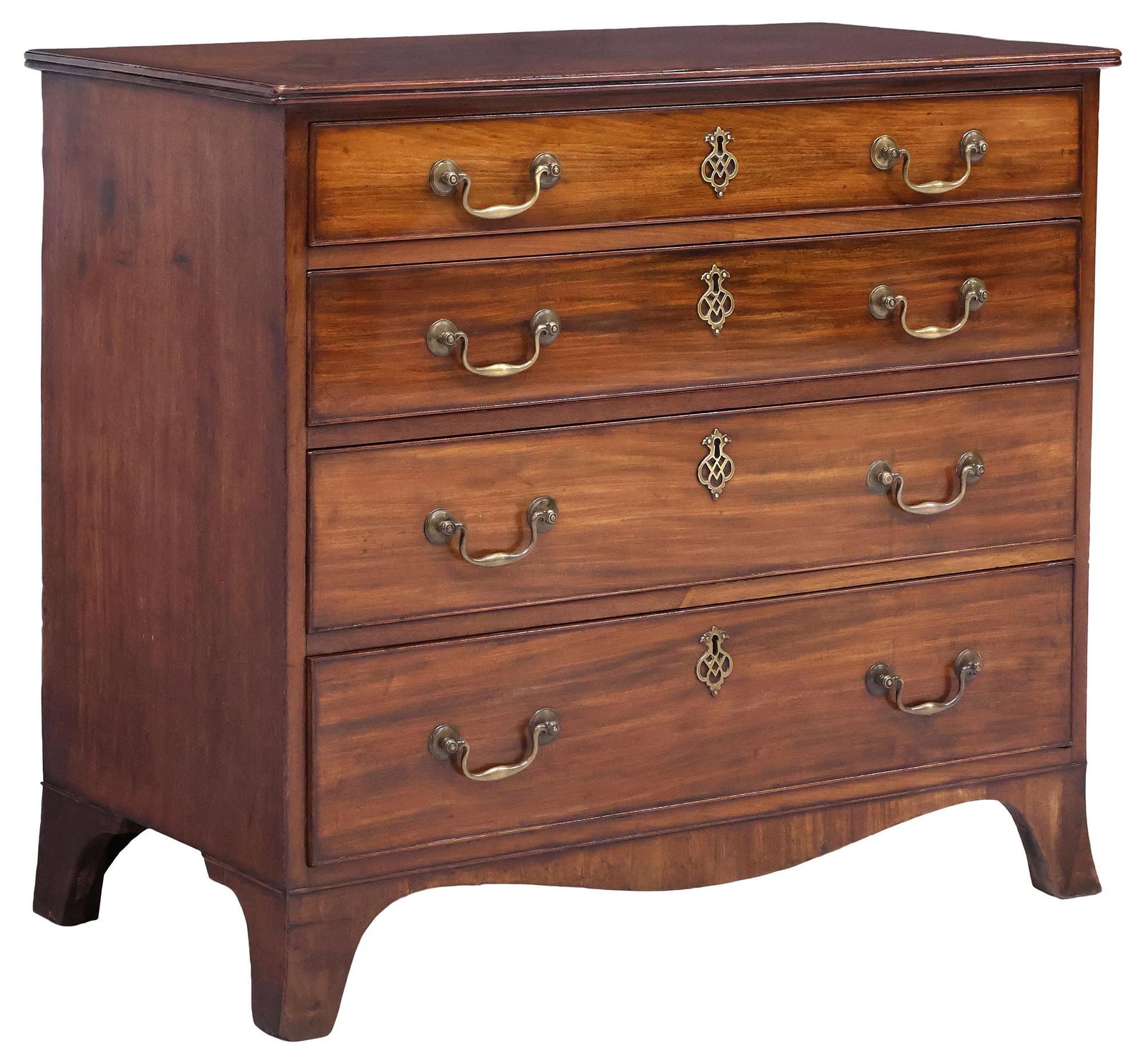 ENGLISH GEORGE III PERIOD INLAID MAHOGANY CHEST OF DRAWERS (1 of 5)
