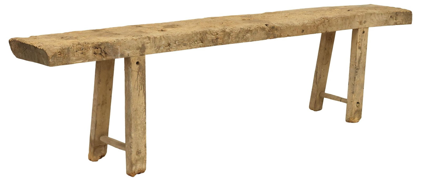 LARGE RUSTIC CRAFTSMAN'S WORK BENCH TABLE, 108"L (1 of 4)