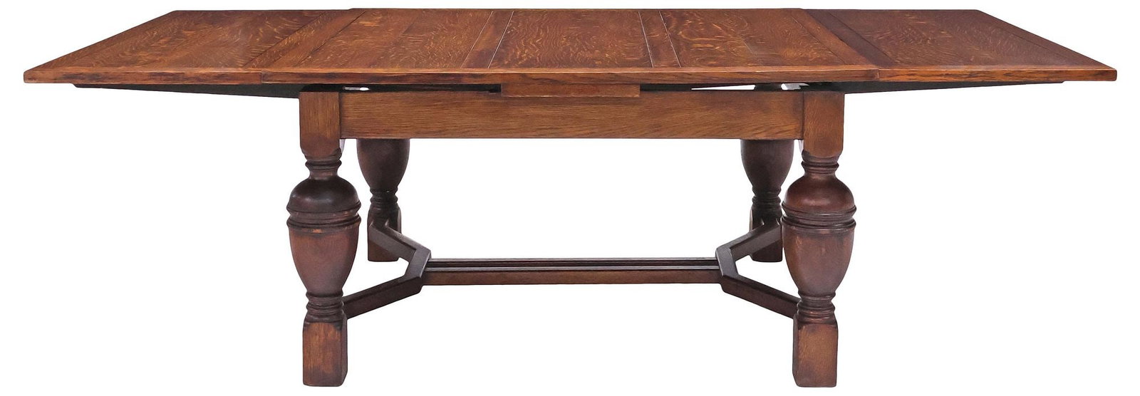 ENGLISH OAK DRAW-LEAF DINING TABLE, 96"L - 3