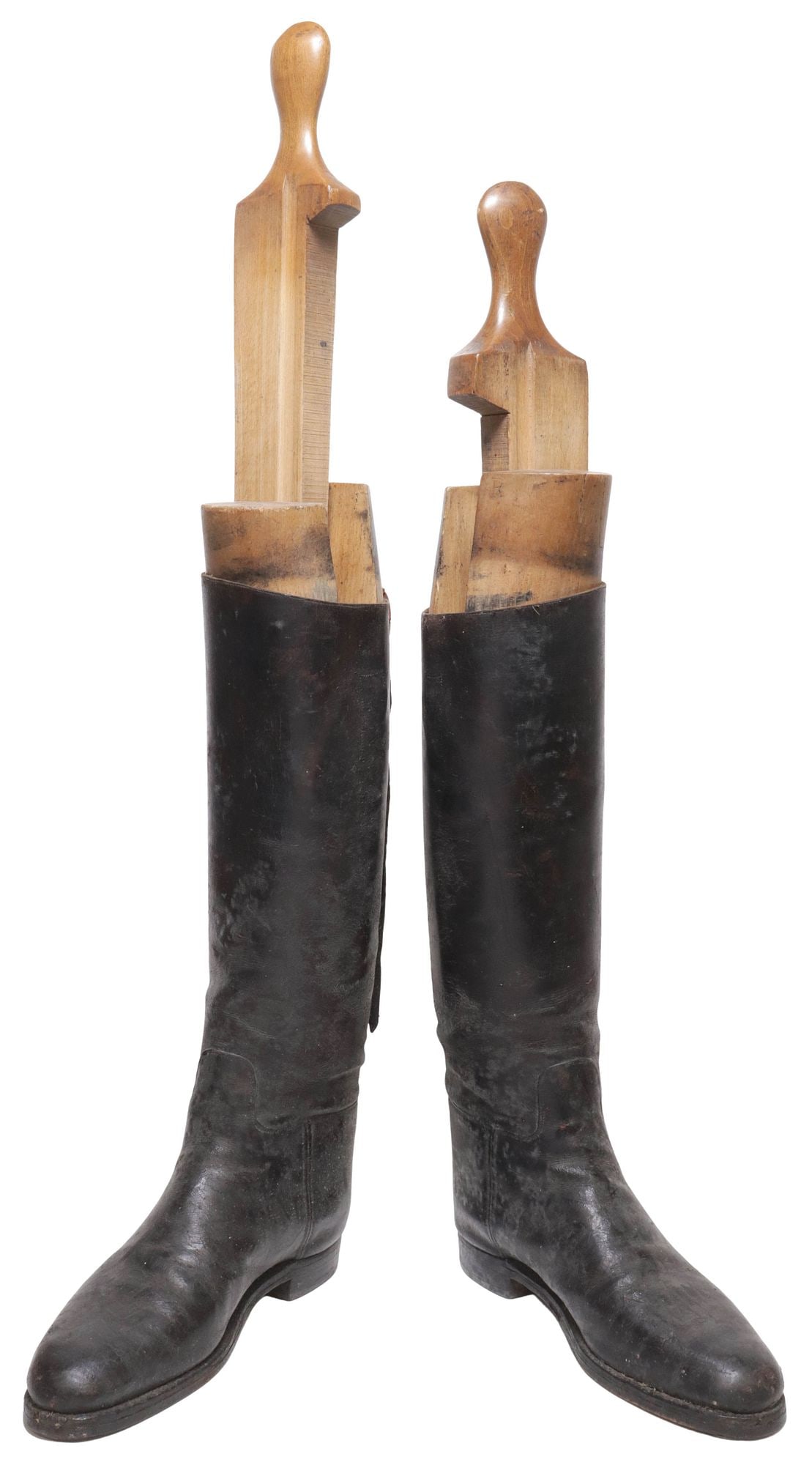 (PR) ENGLISH BLACK LEATHER RIDING BOOTS WITH TREES (1 of 6)