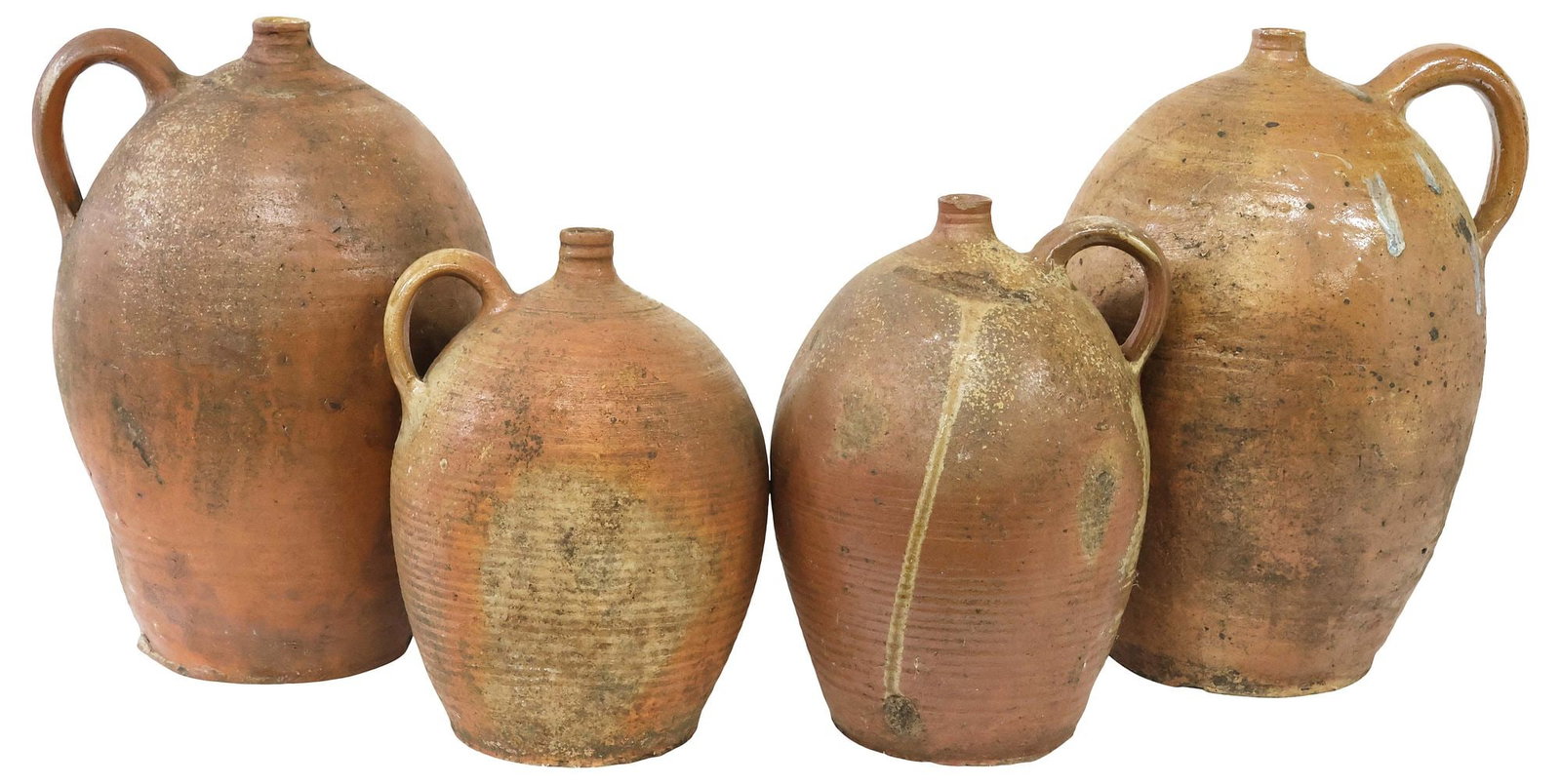 (4) FRENCH PROVINCIAL STONEWARE JUGS / PITCHERS (1 of 4)
