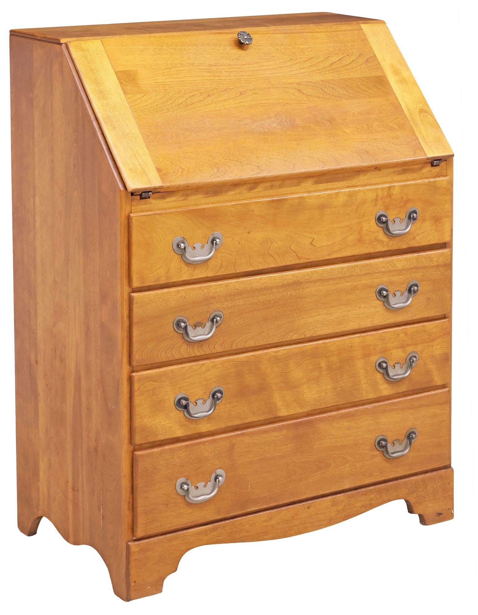 AMERICAN BAUMRITTER 'VALLEY FORGE' MAPLE SLANT-FRONT WRITING DESK (1 of 7)
