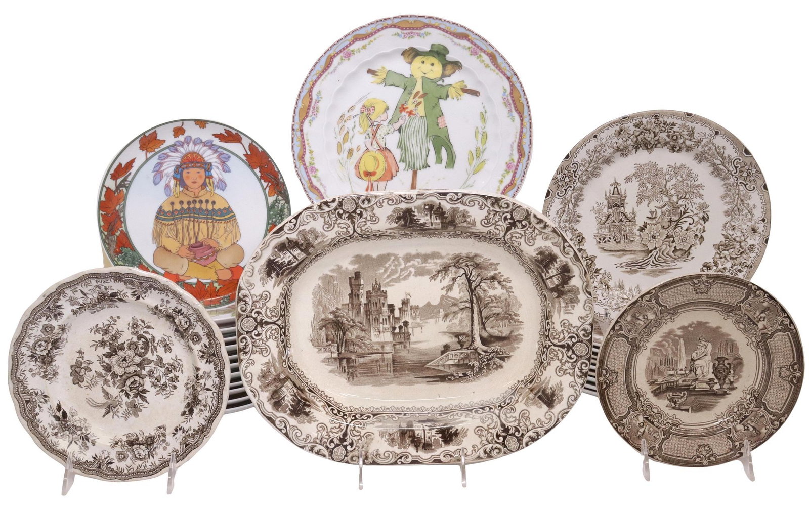 (29) TRANSFERWARE CABINET PLATES, 'UNICEF CHILDREN OF THE WORLD' & OTHER (1 of 12)